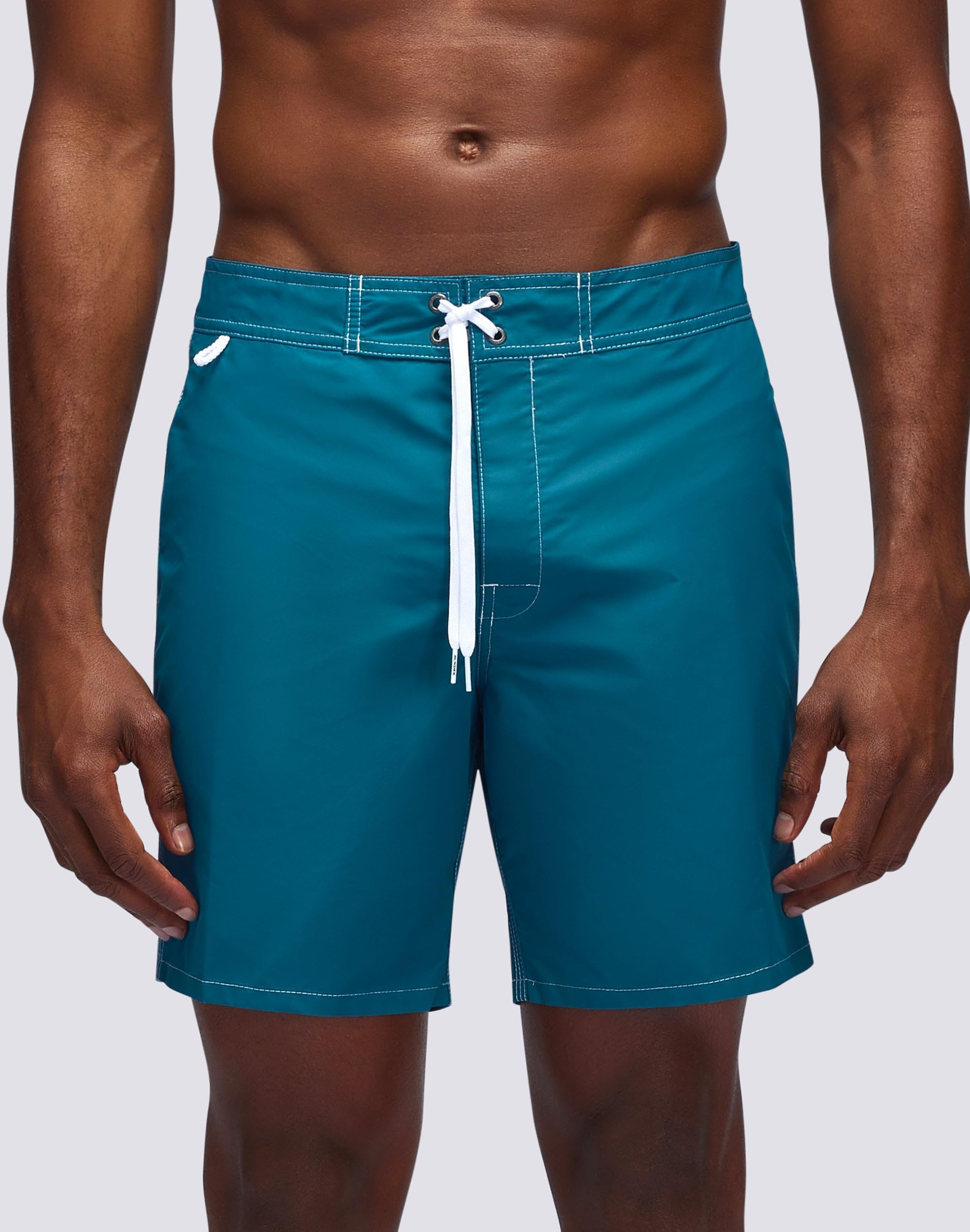 SUNDEK Mens Fixed Waist Boardshort, Swim Trunks 16