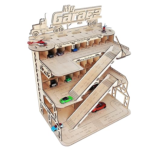Wooden parking garage for children My Cars Garage