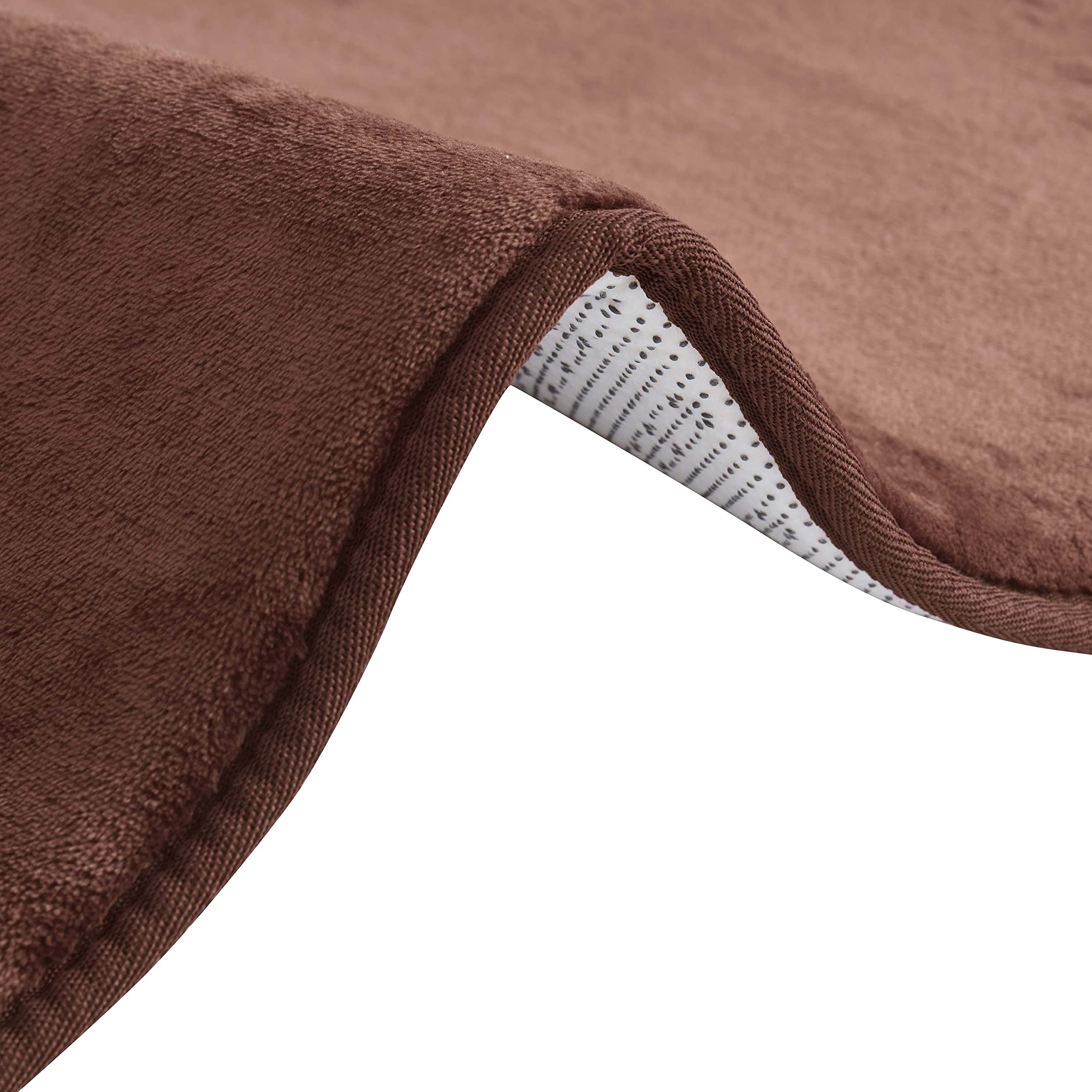 Sweet Home Collection Alfombra de baño de Espuma viscoelástica Antideslizante para baño o Ducha, Antideslizante, Extra Absorbente, Suave, Antideslizante, 50,8 x 60,9 cm, Color marrón
