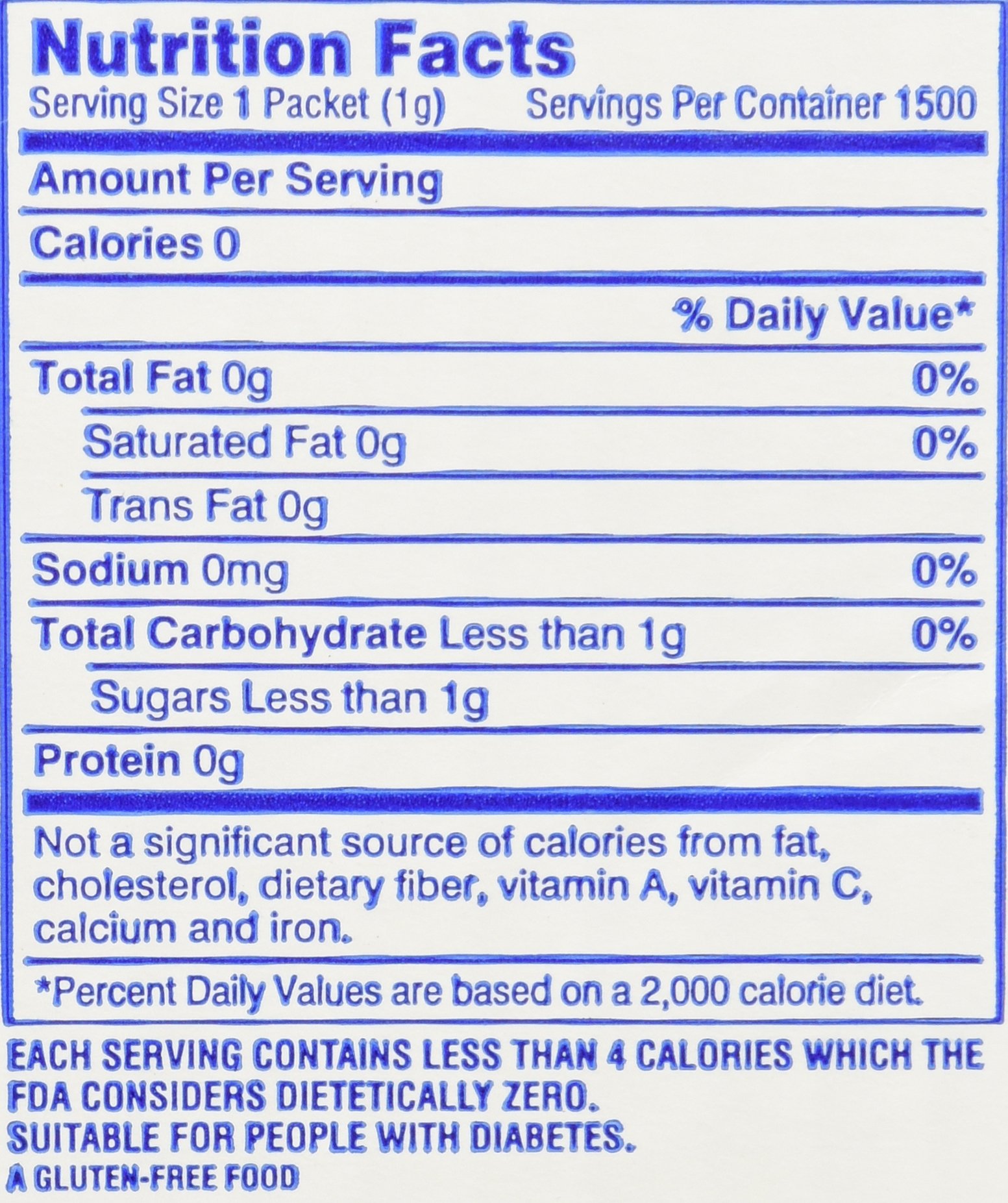 Sweet and Low Zero Calorie Sweetener 1500 Individual Serving Packets by Sweet and Low [Foods]