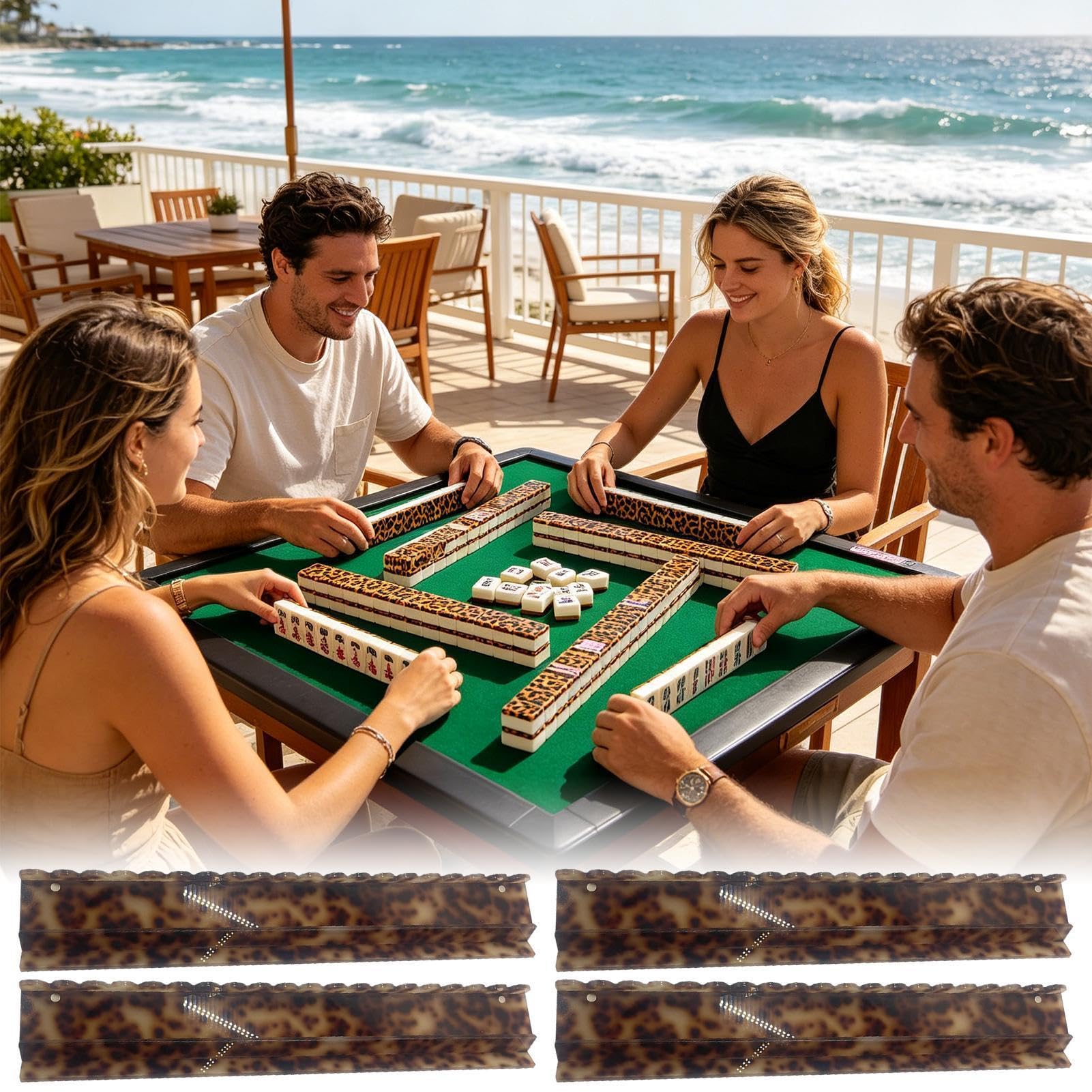 Mahjong Rack - Accessori per giochi da tavolo, in acrilico, per casa, casa, viaggi, club, vacanze, feste, donne, uomini, adulti