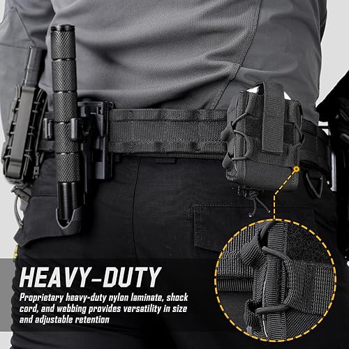 Molle Funda para esposas, bolsa para esposas para cinturón de trabajo, funda para esposas Asp, esposas con bisagras, esposas de cadena, esposas