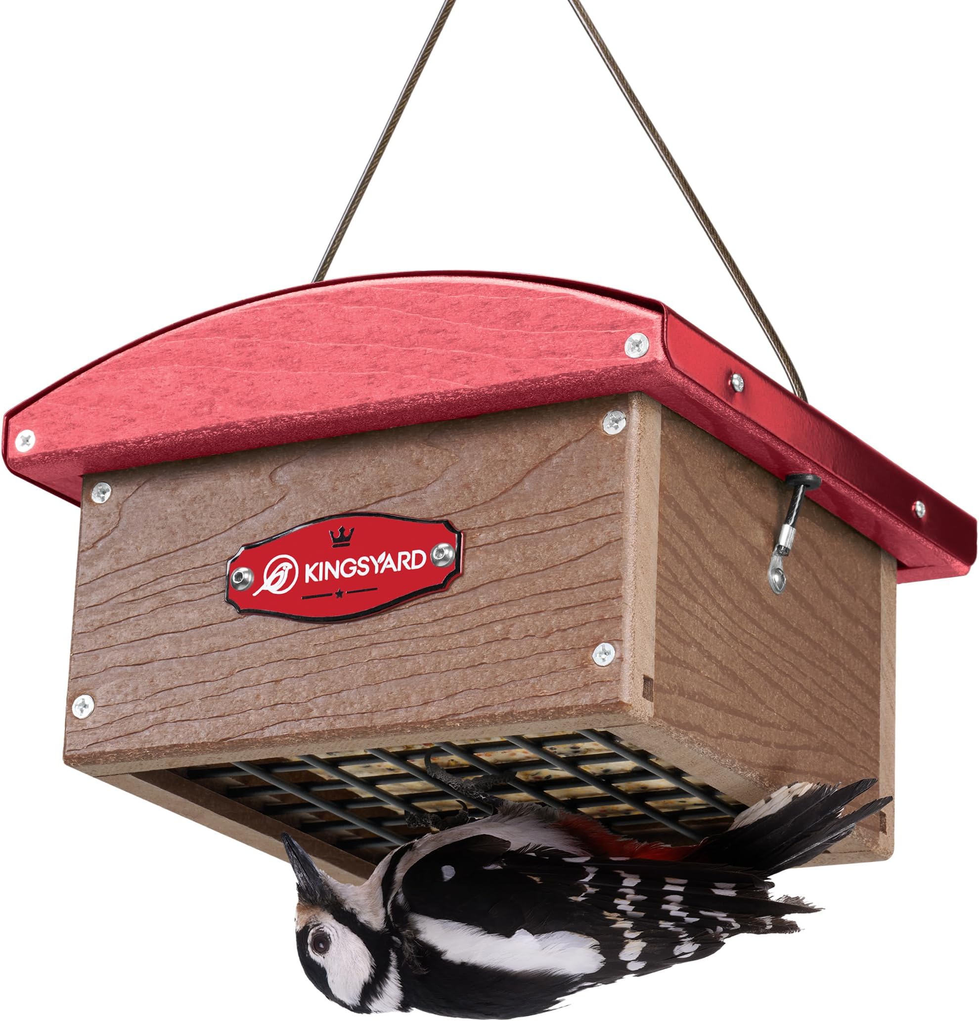 Songbird Essentials Upside Down Suet FeederDriftwood
