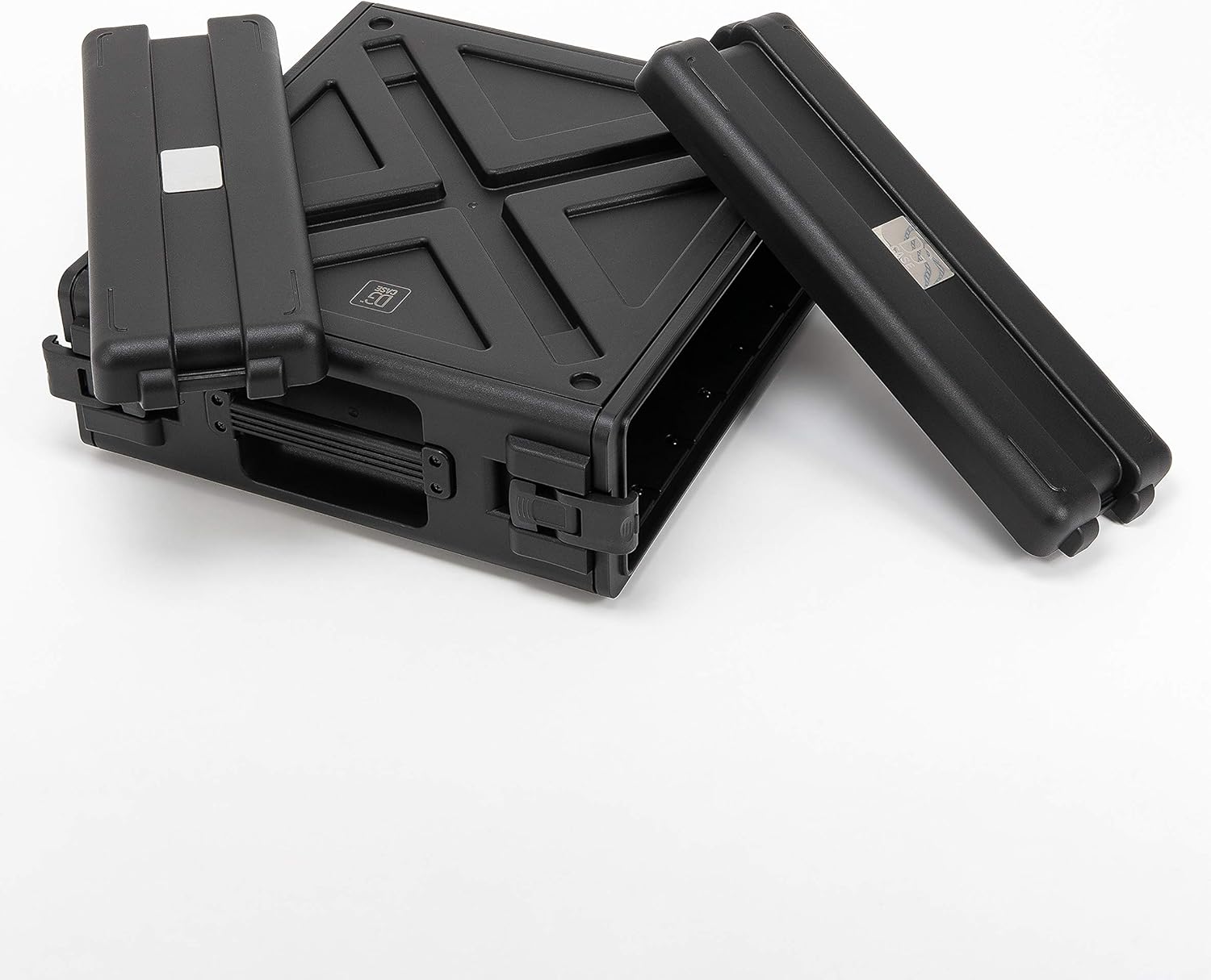 19" Depth 3U Injection Molded Stackable Rack Cases - Pro Series HQ Polypropylene Road Hard Case - Waterproof - Screw, Threaded Steel Rails, Rear Rack Rails Included (3U Rack Size (5.25"))