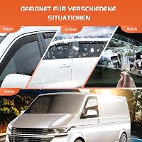 GEARMONSTER Volkswagen T5 T6 Ablakcsatornák Szélvédő Esővédő 2db Fekete 5