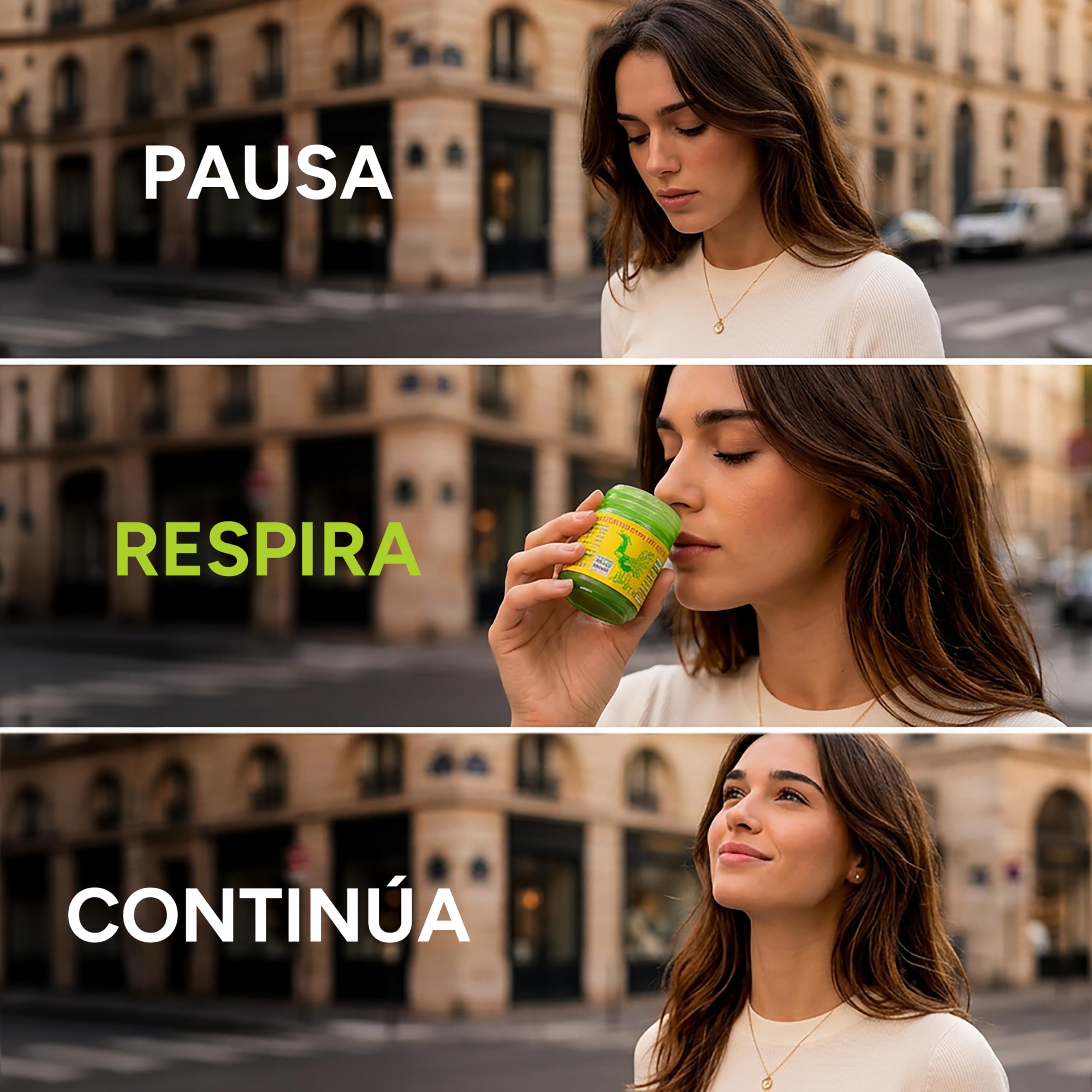 Inhalador Tailandes Hong Thai Pack de 3 - Frescor Nasal Inmediato - Perfecto para Viajes, Oficina y Deporte - Concentración, Energía y Enfoque Mental