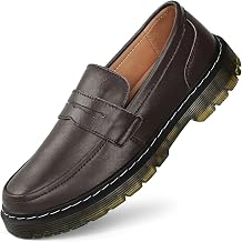 Mens Classic Penny Loafers Fashion Comfort Casual Slip-on Dress Wide Shoes