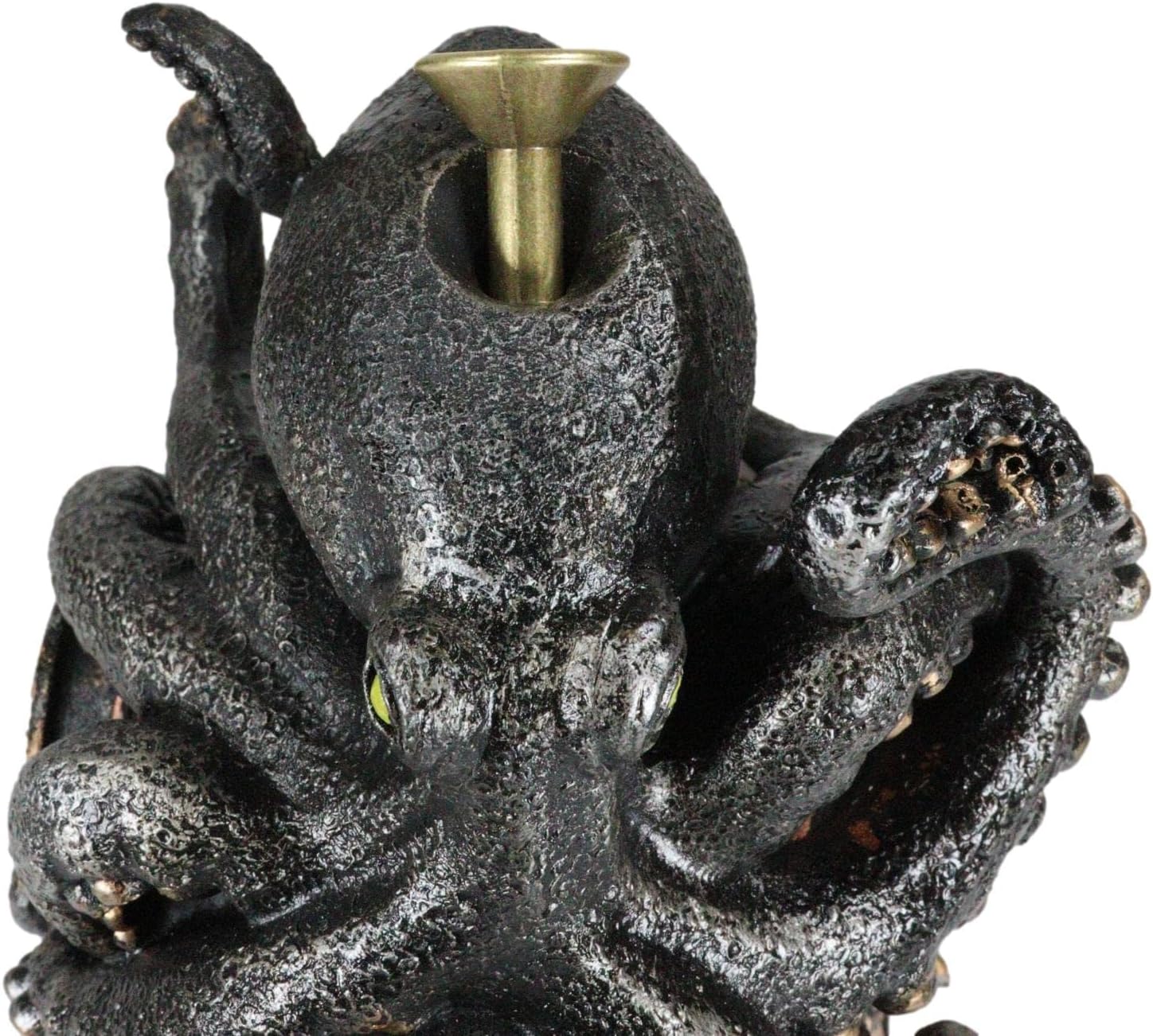 Ebros Gift Nautical Ocean Marine Octopus Kraken Smothering A Steampunk Divers Helmet Incense Cone Burner Holder Resin Statue Sea Cthulhu Giant Octopuses Themed Decorative Figurine
