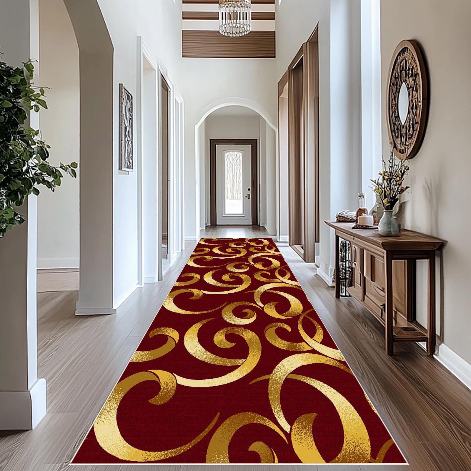 Rug Runners for Hallway Non Slip Carpet Runners for Hallways Long Kitchen Rug Washable Hall Runner mat 40 x 500 cm Area Rug Absorbent Carpet Floor Mat Narrow Corridor Rug Runner for Entrance Stair โ image 1
