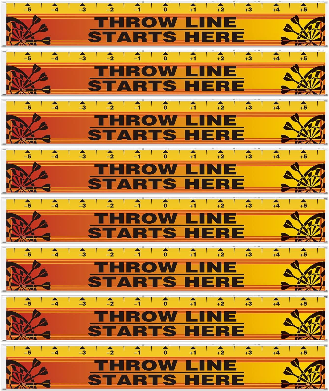 Lewtemi Dart Board Throw Line Floor Sticker PVC Toe Line Marker for Dart Players Game Accessories, 23 x 3.15 Inch