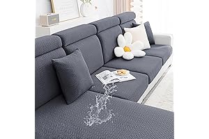 Smiry Couch Cover for Modular Sectional (Chaise Cover, Grey)