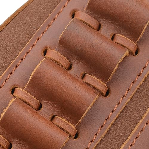 Miniatura 6 de Bolsa de cuero para pistolas de caza, para rifle de munición de ajuste universal
