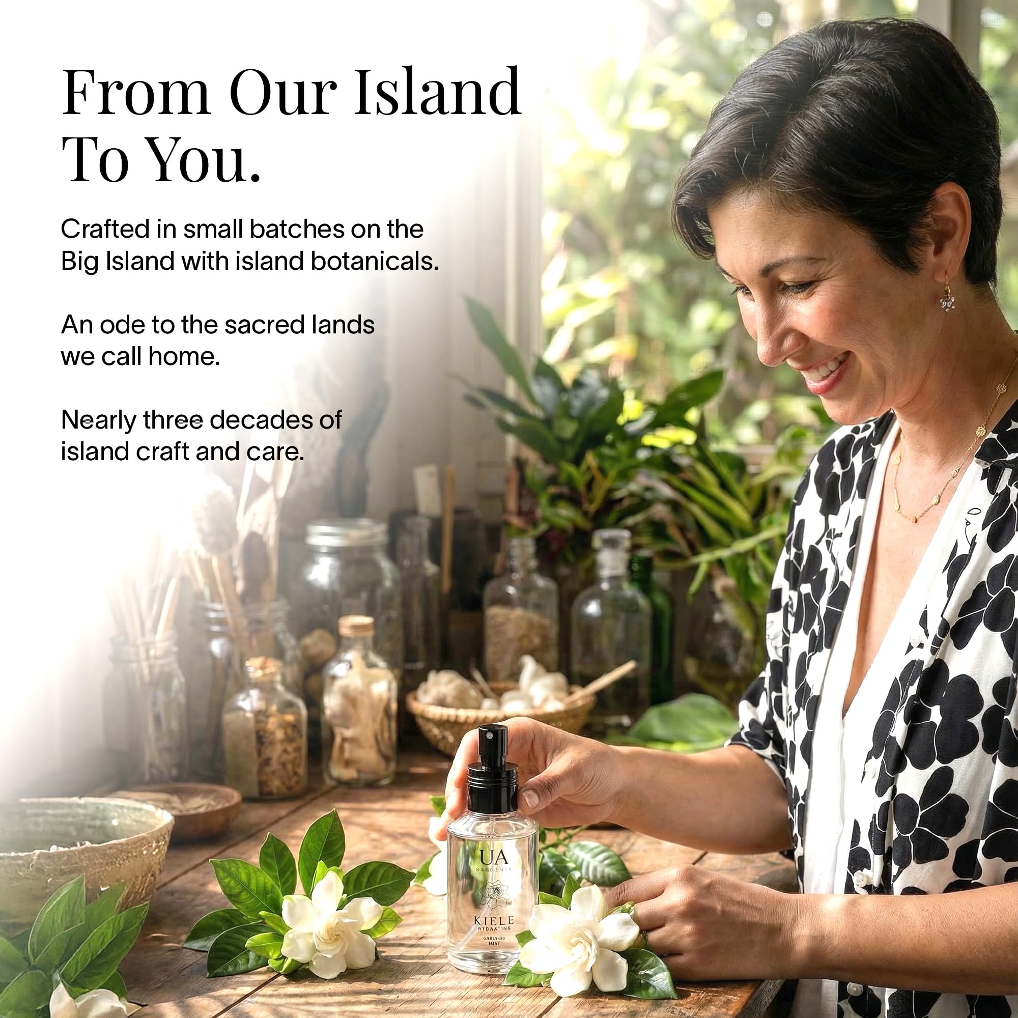 Ua Hawaii Hydrating Hair & Body Mist, Alcohol-Free with Hyaluronic Acid