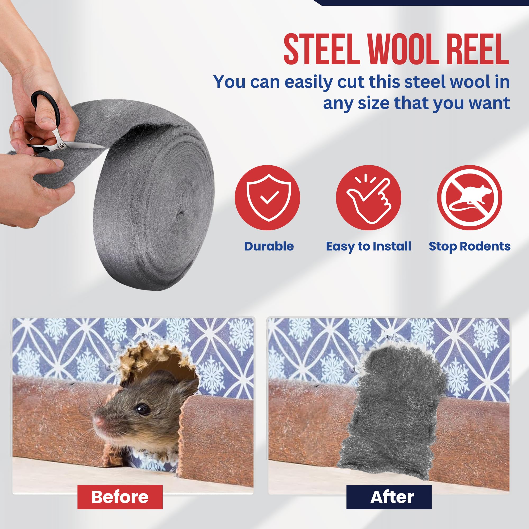 Stainless Steel Wool Reel - Fine Grade #0 - Metal Protector