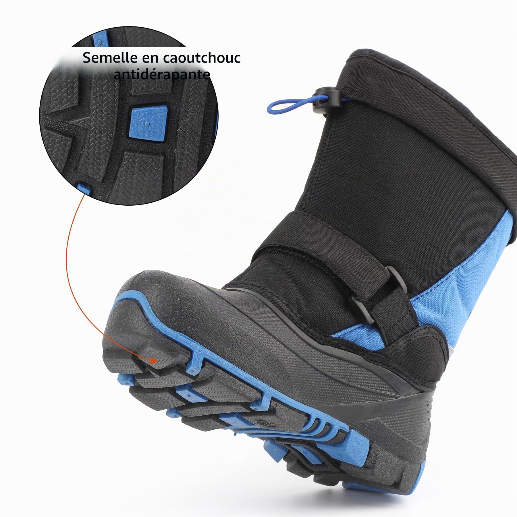 riemot Enfant Bottes de Neige Garçon Fille Imperméable Chaussures d'hiver Chaudes Antidérapantes Bottes Bottines de Randonnée Boots de Trekking Outdoor