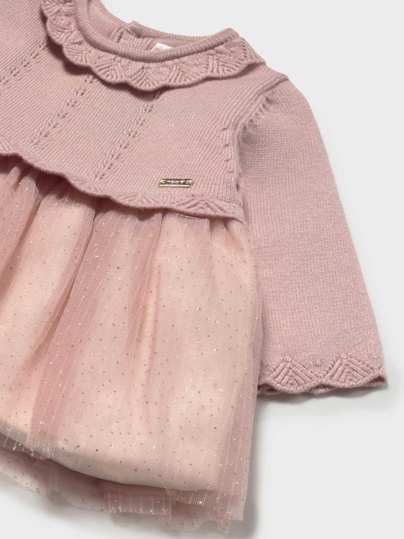 Mayoral Vestido Tricot y Tul para bebé niña