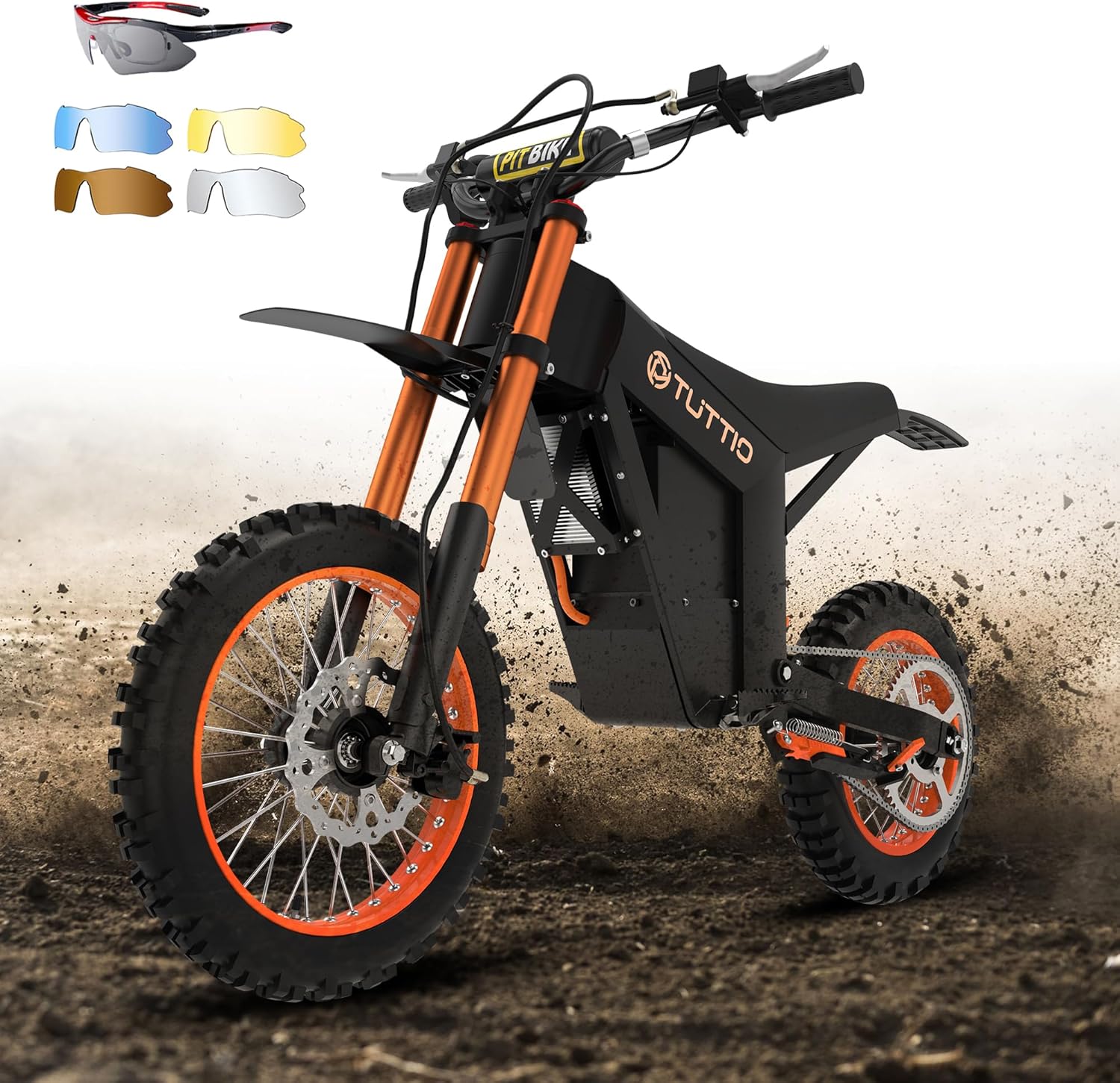 Electric-Dirt-Bike for Teens-Adults, 2000W-21AH-37MPH Electric-Motorcycle, Tuttio Soleil01 Mountain Bike with 14 Electric-Dirt-Bike for Teens-Adults, 2000W-21AH-37MPH Electric-Motorcycle, Tuttio Soleil01 Mountain Bike with 14″ 12″ Off-Road Fat Tire for Age 13+ (US Warehouse)