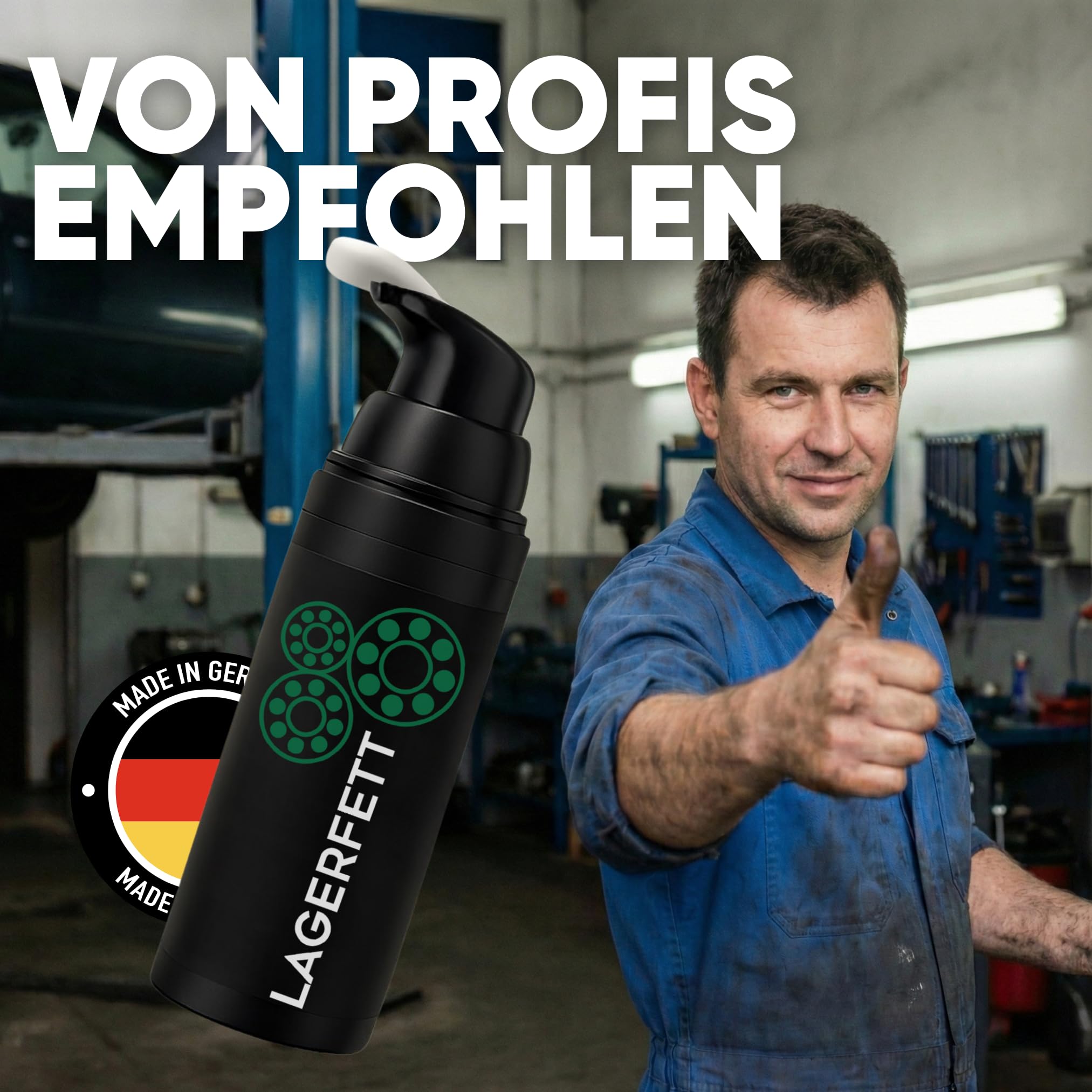 24SENDIT Fahrrad Lagerfett 100ml im Pumpspender, für alle Fahrradtypen | Fett einsetzbar für Achsen, Pedale, Lager & Steuersatz – für Citybike, Rennrad, MTB & Gravel