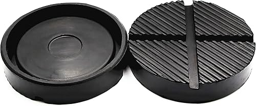 Miniatura 7 de ZPFLL Almohadilla de gato de piso, adaptador de almohadilla de goma Jack, disco protector de riel del marco de elevación del cochealmohadilla (1