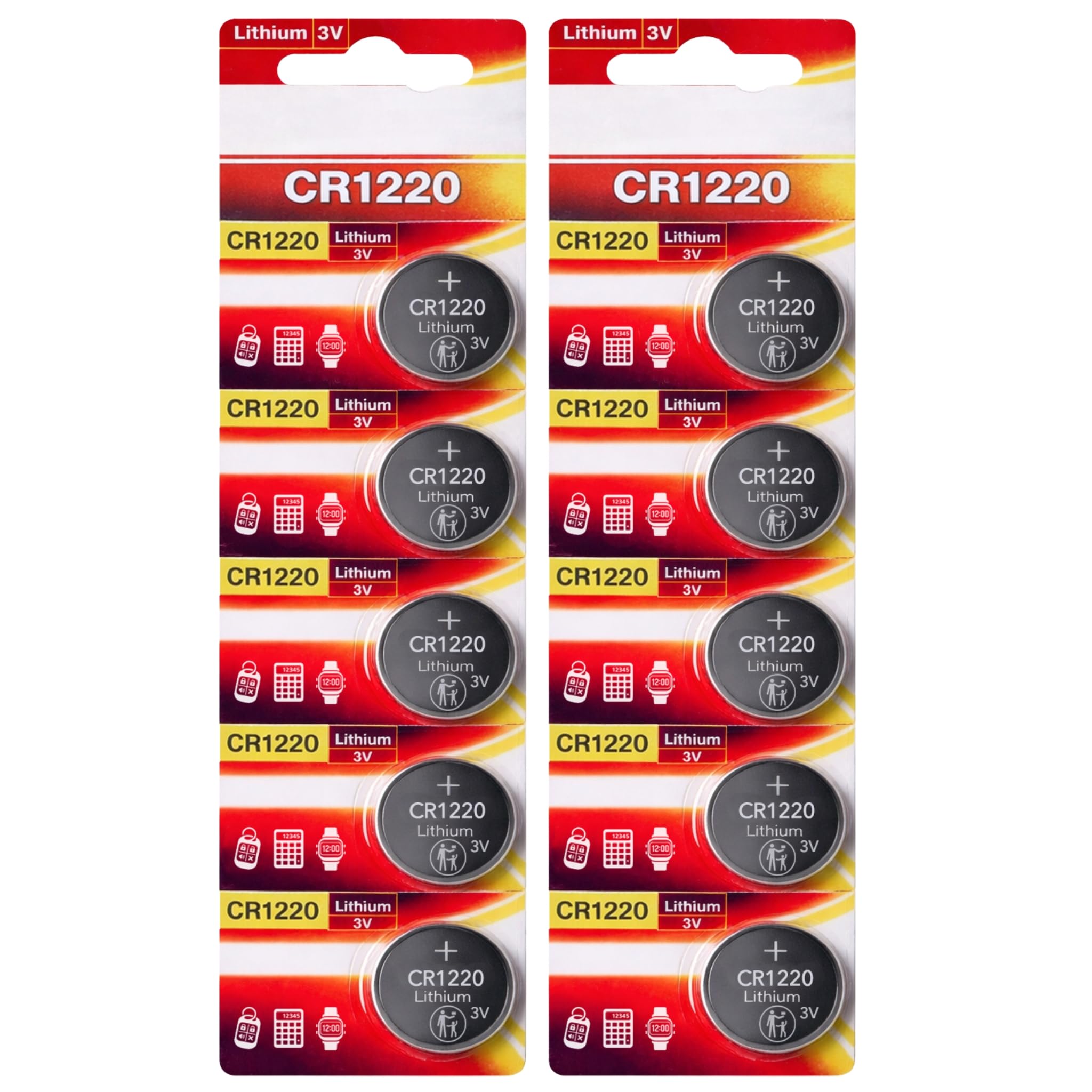 CR2032 Batteries, Long Lasting 3V Lithium Coin Cell 2032 Battery for Apple Airtag, Car Key Fobs, Watches, Heart Rate Monitors, Scales, LED Candles, Calculators & Other Small Devices (Pack of 2) — view 2