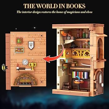 Amazon.com: Bookends Building Set for Adult, Home Bookshelf Insert