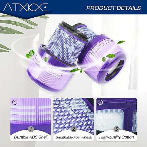 Miniatura 5 de Filtro de repuesto apto para Dyson V15 Detect V11 Torque Drive V11 Animal V11 Complete V11 Full V11 Aspiradora extra inalámbrica # 970013-02,