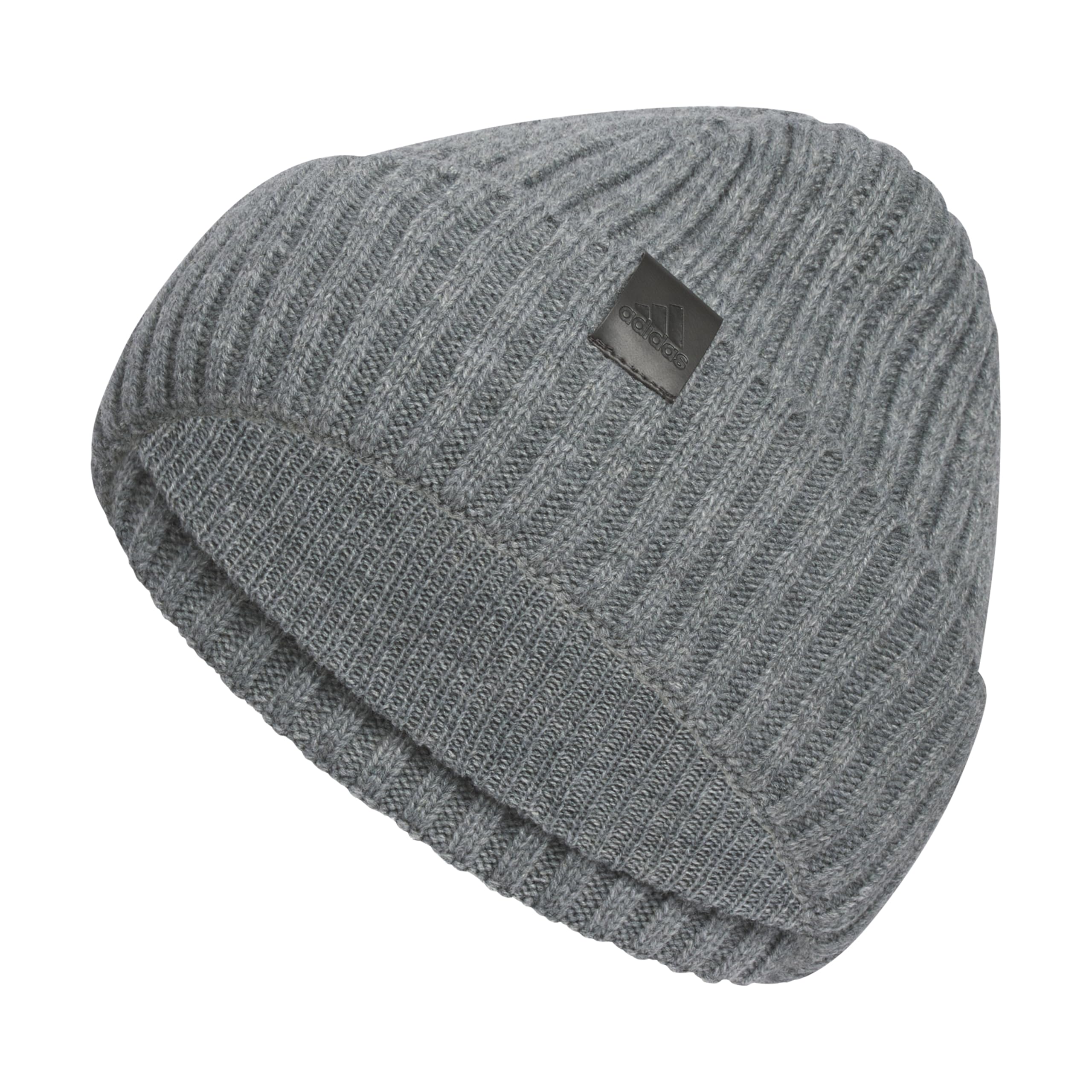 adidas Men's Pine Knot Beanie, standard fit cuffed acrylic knit hat/cap for winter