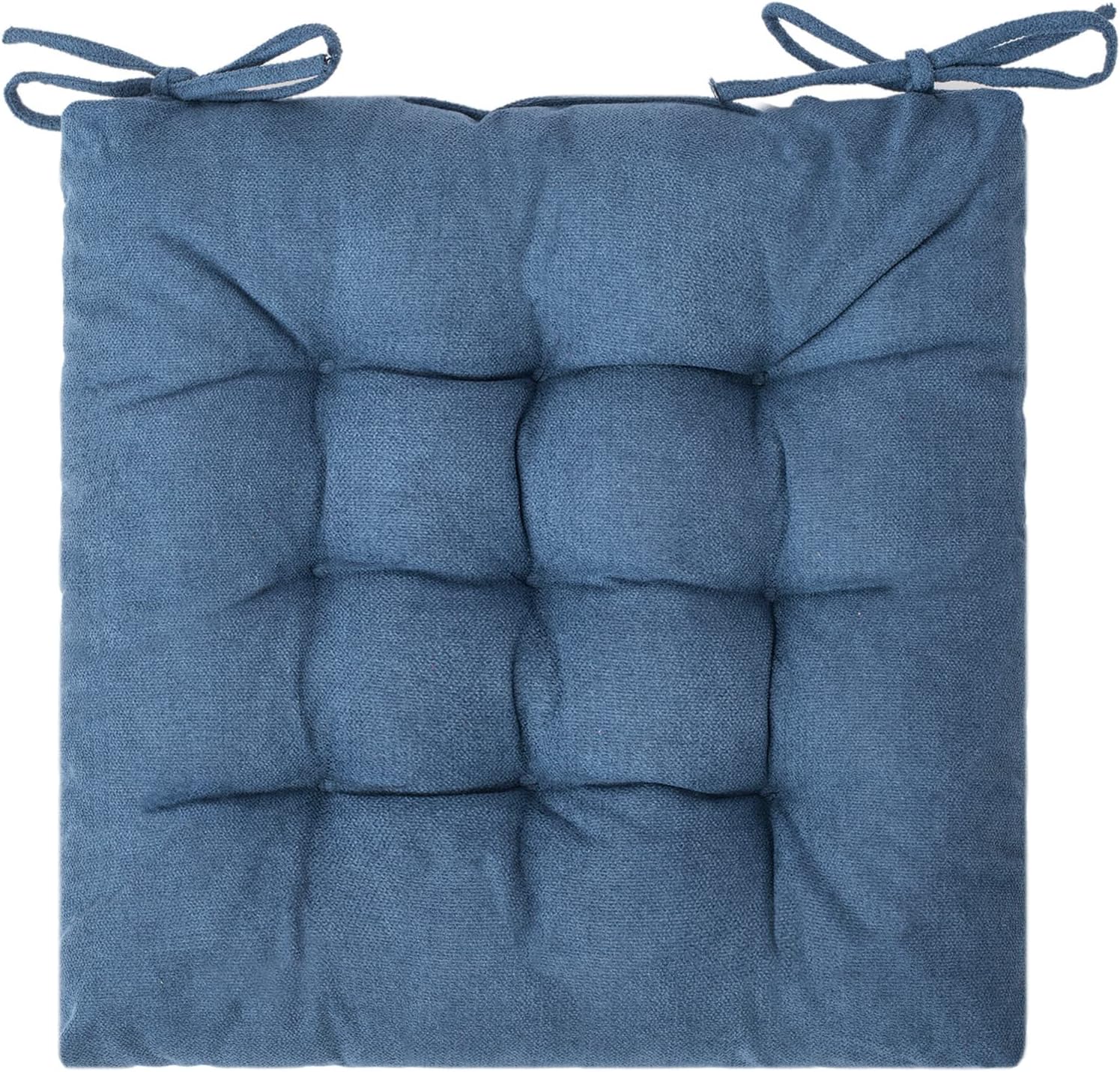 square moon 6 pack seat cushion, comfort chair pads for indoor & outdoor dining, office & desk chairs 16 inch × 16 inch × 6 pack navy