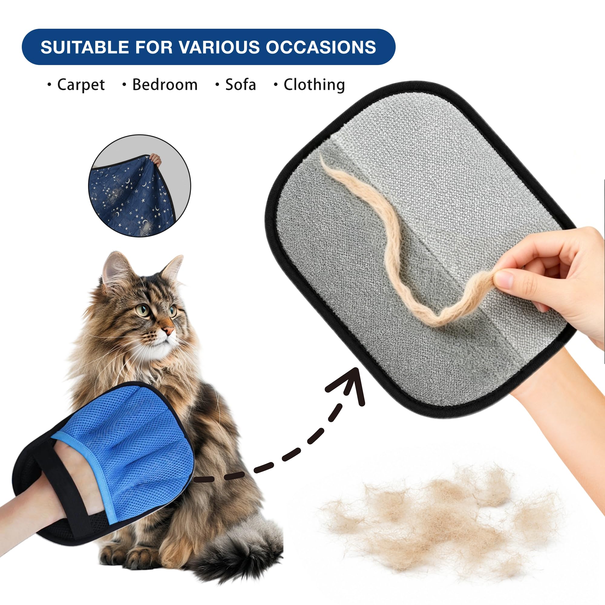Box per gatti 3 in 1 per gatti chiuso, con cuscinetto e guanto lavabili, box portatile pop-up per cani, tenda pieghevole per animali domestici, per gattini, cuccioli, conigli, piccoli animali