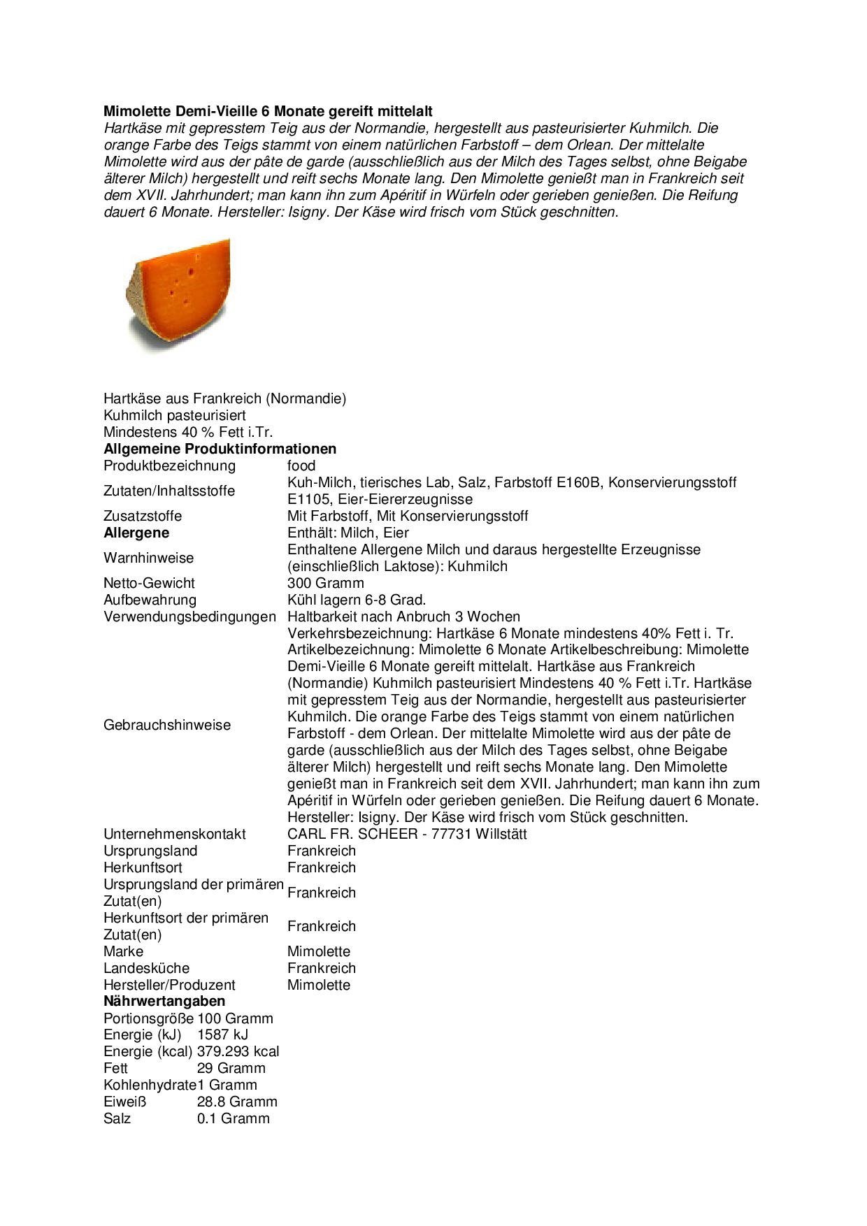 Französisches Käsesortiment 1,4 kg