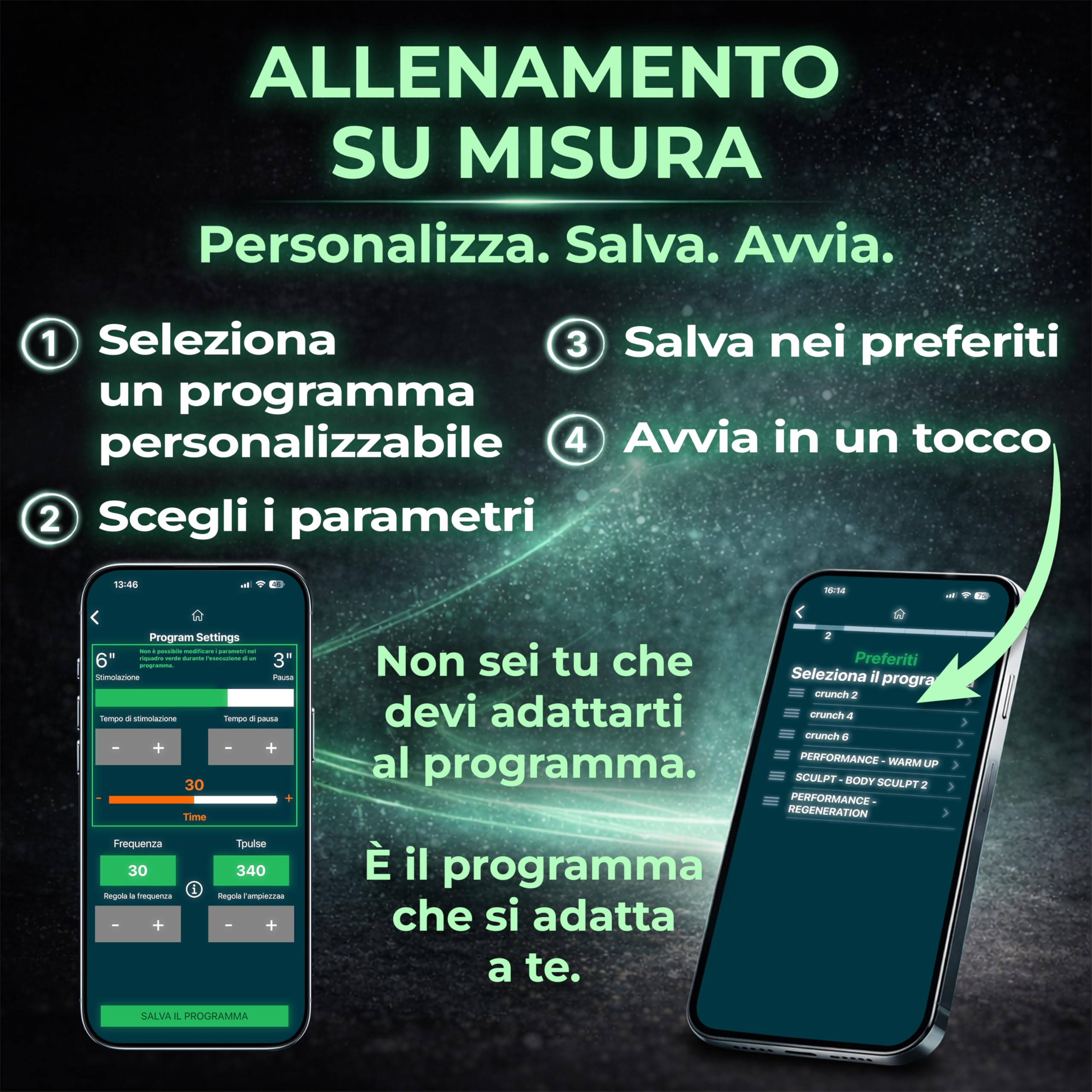 TESMED X-Pulse Elettrostimolatore Muscolare Ricaricabile Wireless EMS con App – 2 Dispositivi Inclusi, Programmi Personalizzabili illimitati, Multi-Zona, 130 Livelli di Intensità, Il più Potente