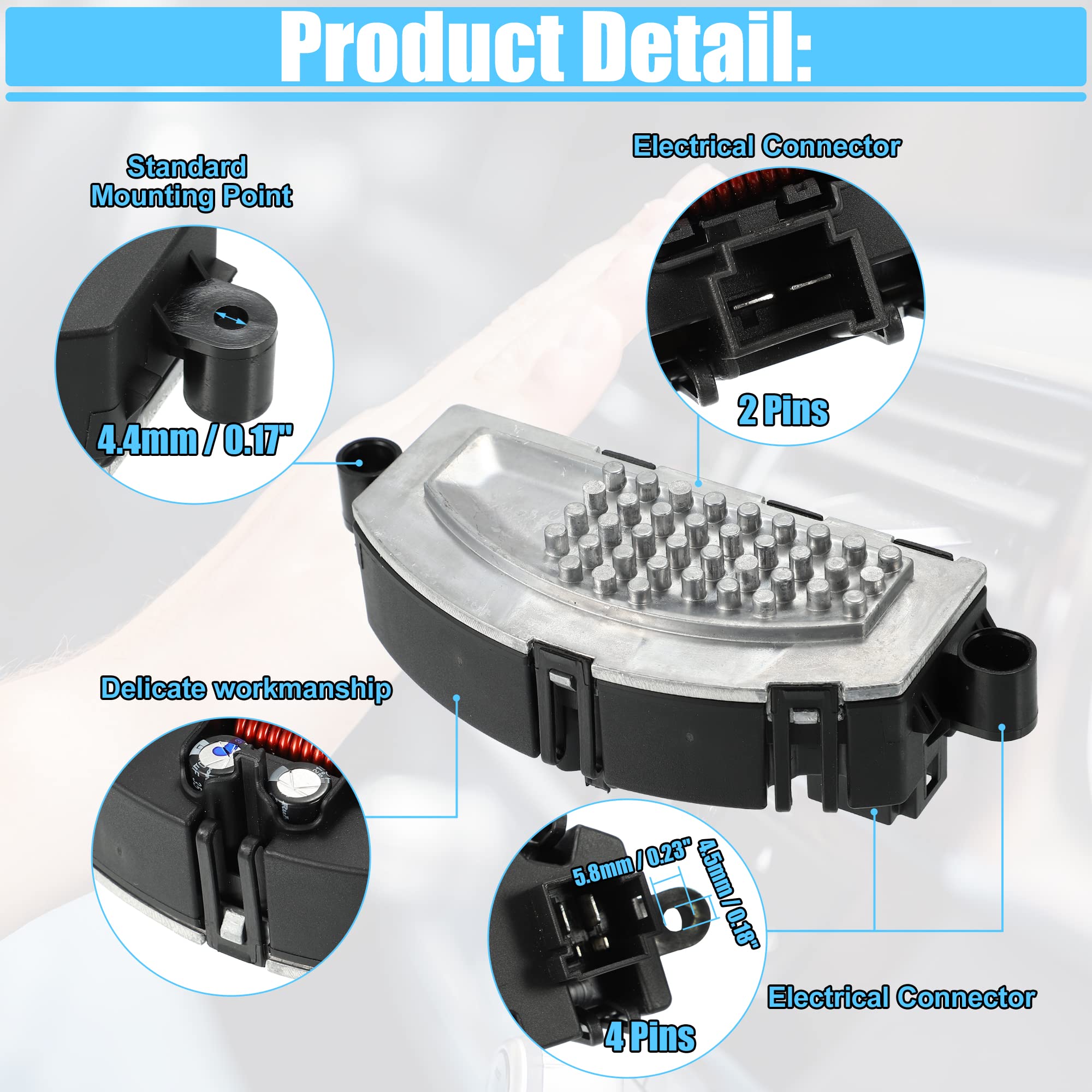 Amazon.com: ACROPIX HVAC Blower Motor Resistor Heater Fit for Jeep  