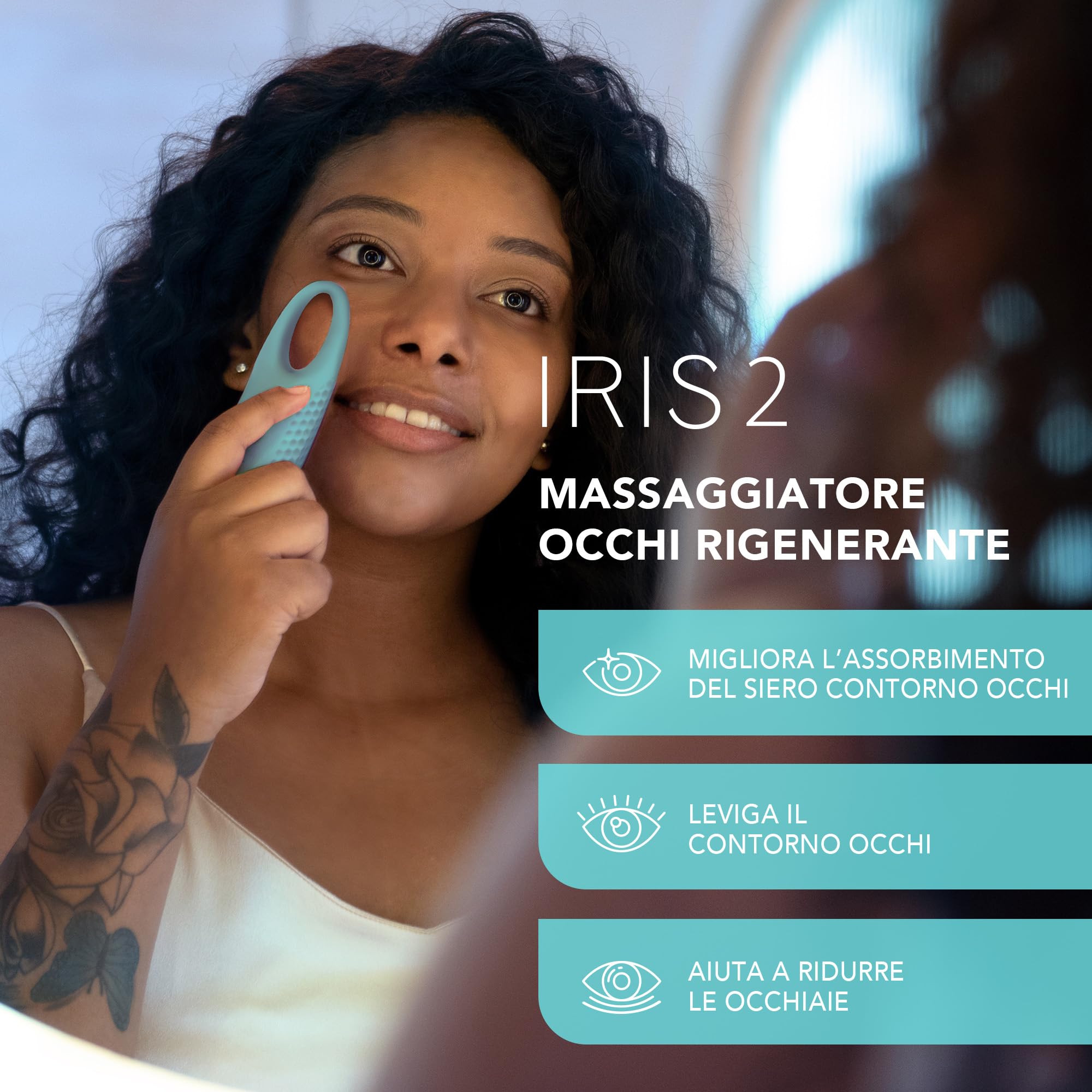 FOREO Eye Candy IRIS 2 Set - Massaggiatore Occhi + Siero Notte Rassodante