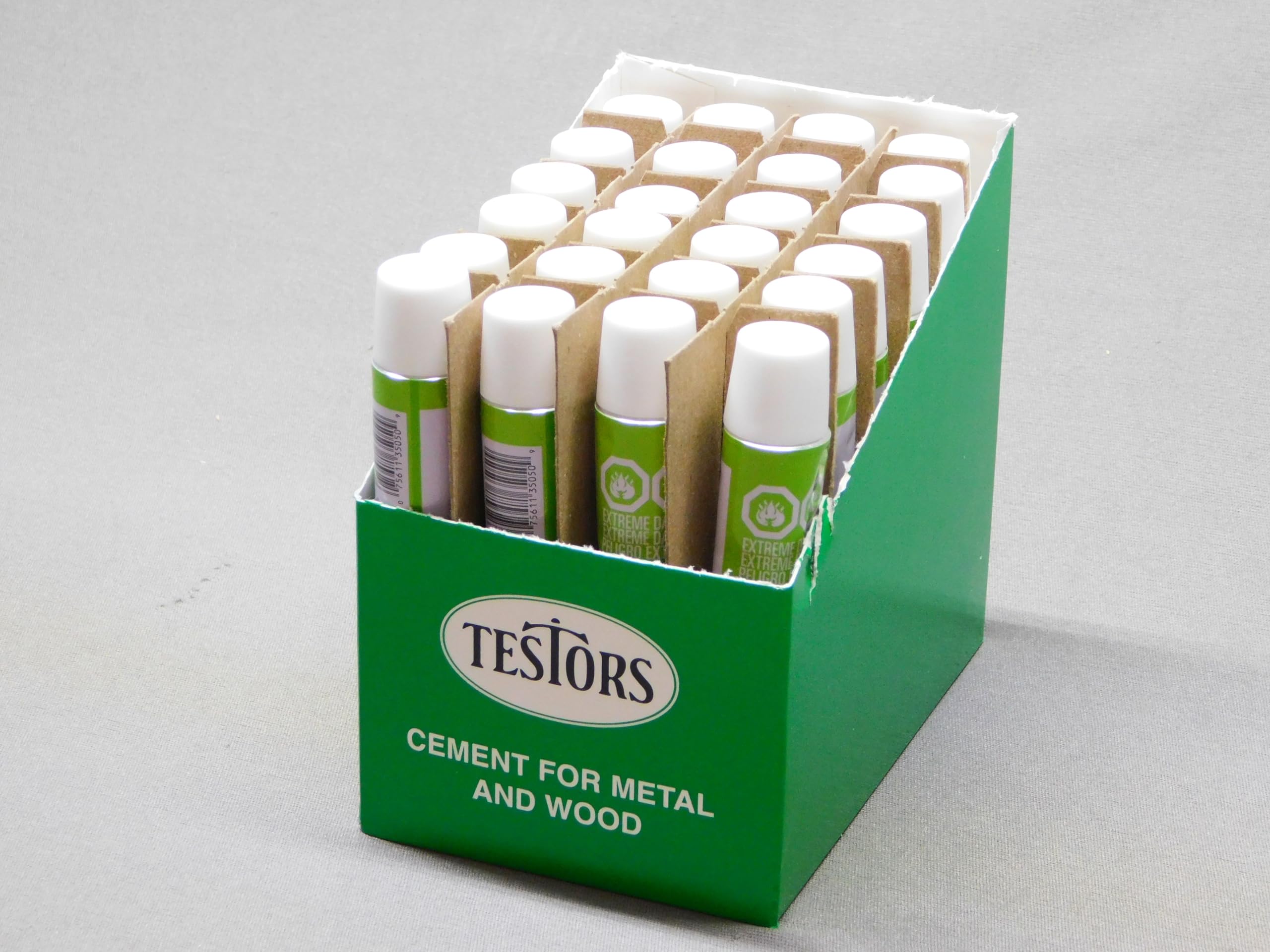 Model Power TESTORS 3505 Metal & Wood Adhesive Cement CASE 5/8 oz TES3505-CASE(24)