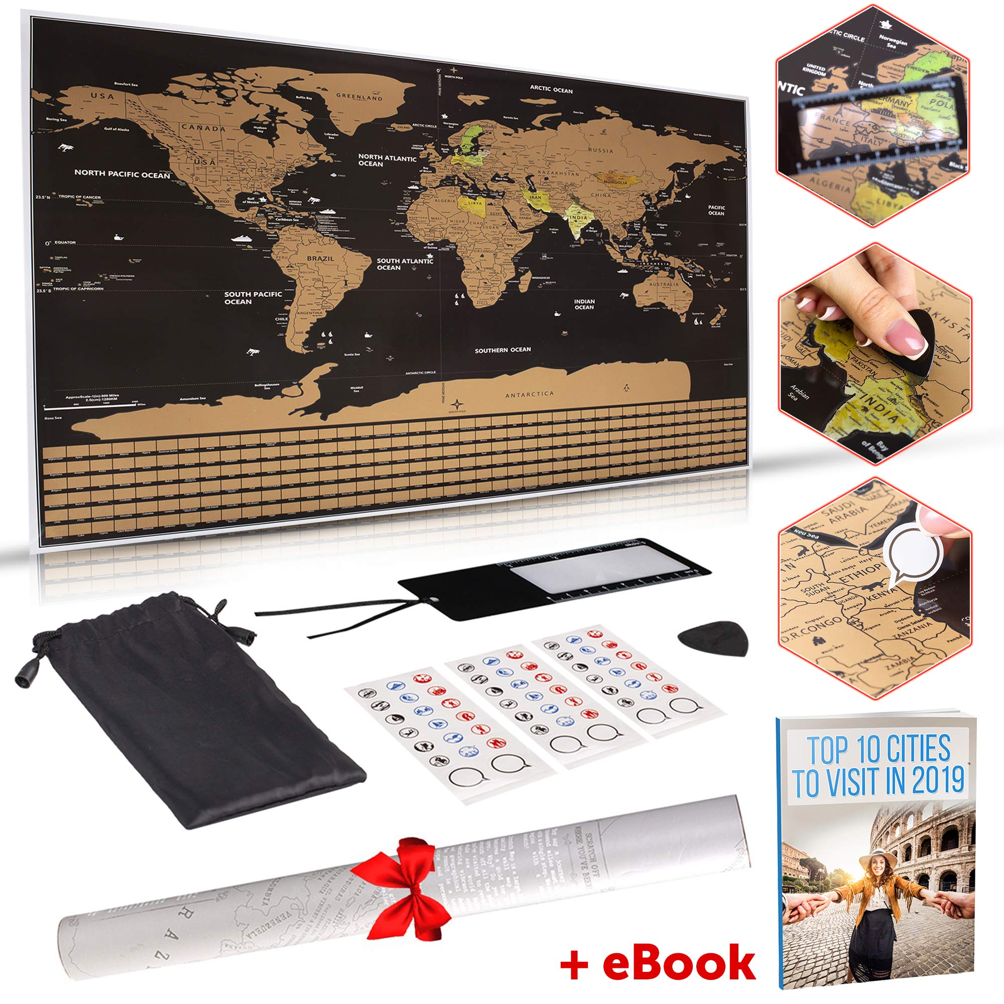 Buy Scratch Off of The World 32.5" x 23.4" Scratching with World