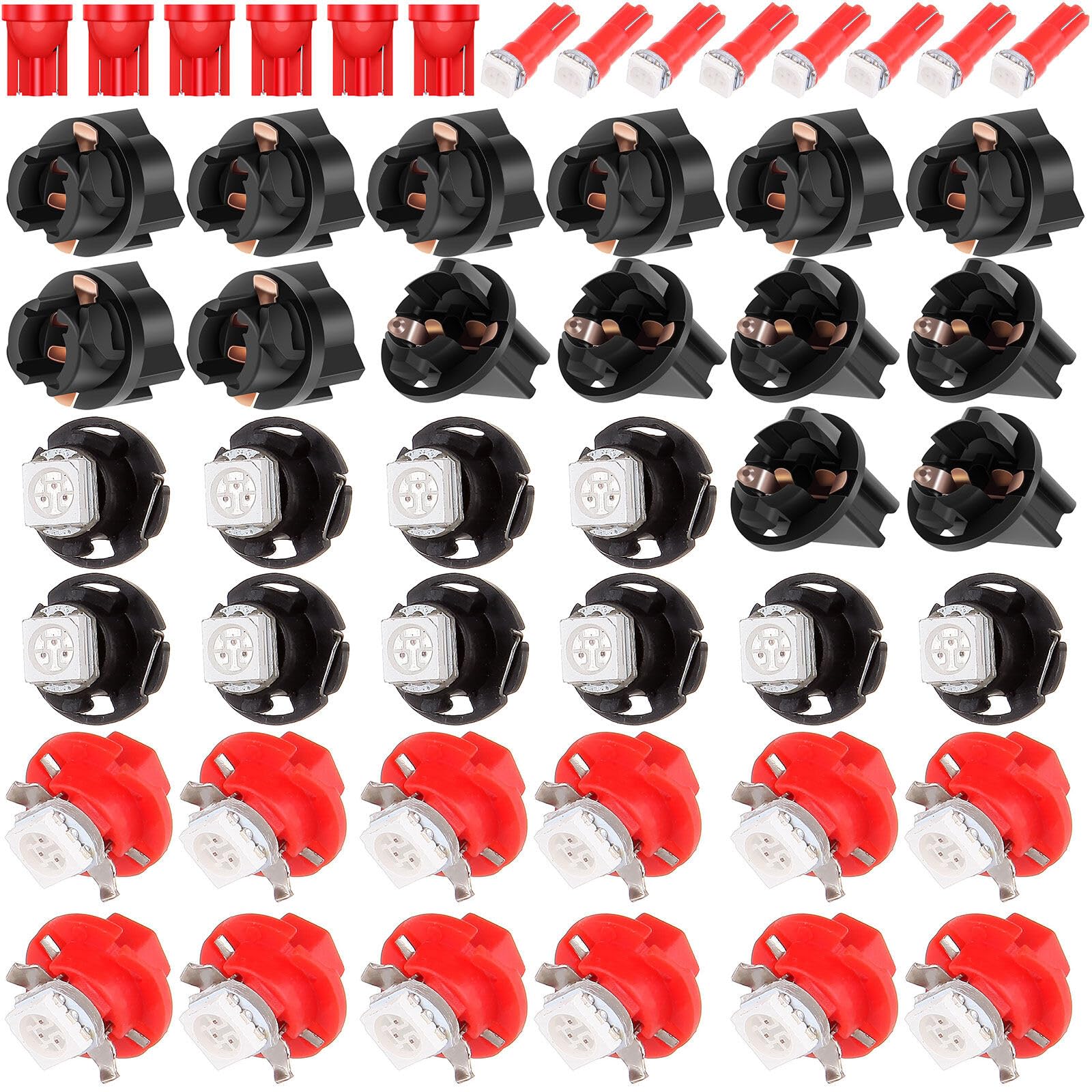 LBRST 6 x T10 6-3020-SMD Red 168 Instrument Lights 6 x T10 168 Twist Lock Socket 8 x T5 1-5050-SMD Red 74 73 2721 Instrument Lights 8 x T5 74 73 2721 Twist Lock Socket
