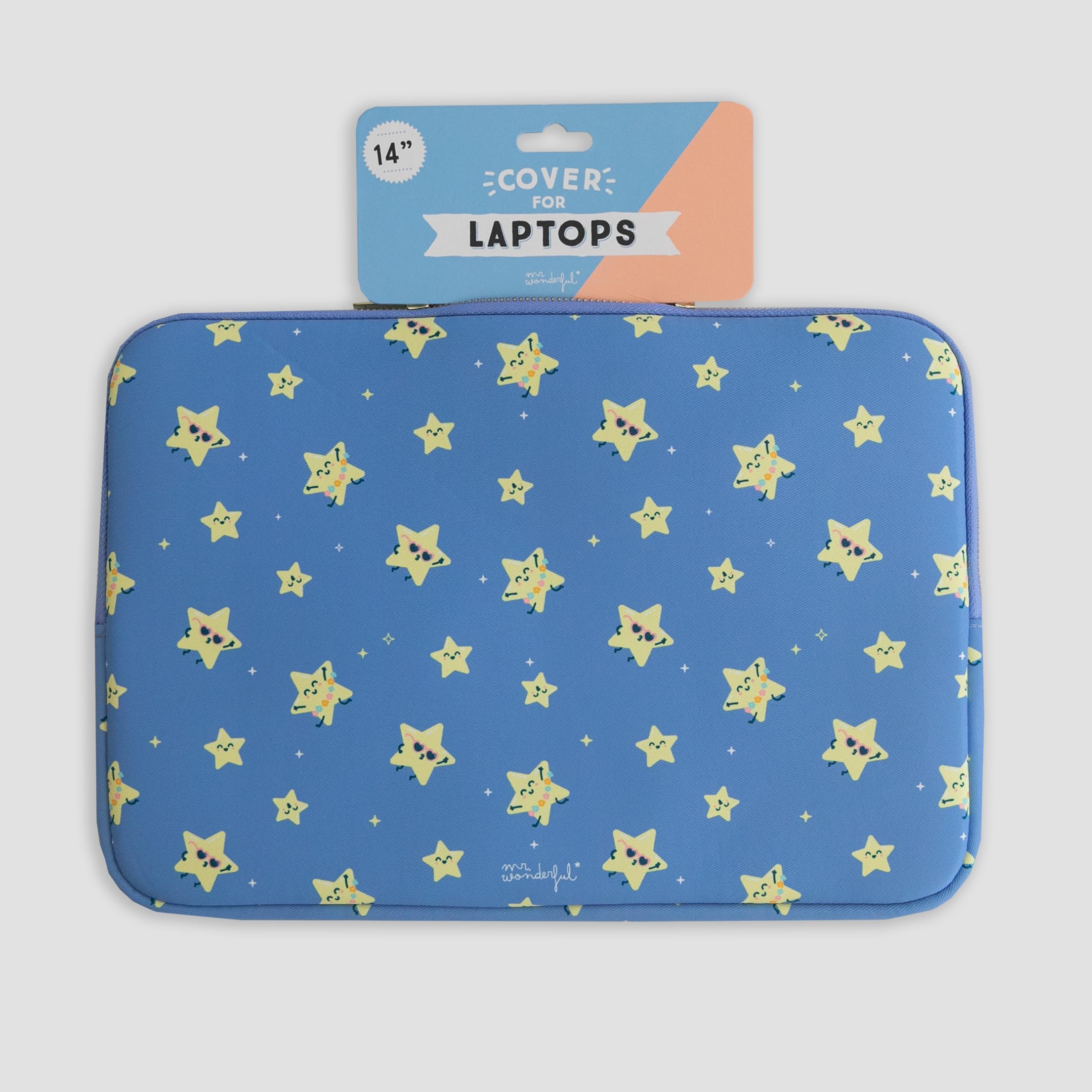 Mr Wonderful Funda Ordenador Portátil Wondee para 13 y 14 Pulgadas y para Macbook Air y Pro de 13 y 14 Pulgadas - Fundas para maletín y Bolso portátil - Mr Wonderful Regalos Estrellas