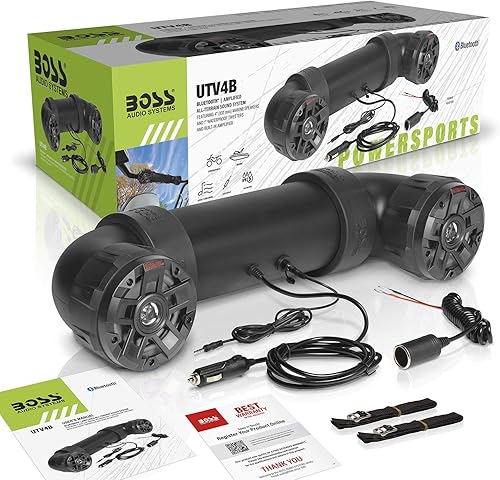 Miniatura 29 de BOSS Audio Systems Sistema de sonido ATV8BRGB ATV UTV – Altavoces de 8 pulgadas, tweeters de 1.5 pulgadas, rango completo, IPX5 resistente a