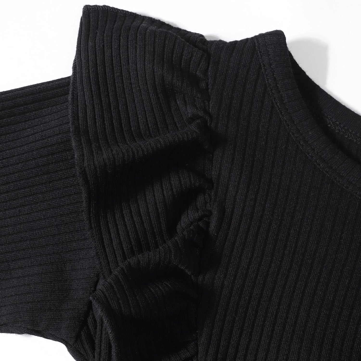 Magic Park 12M-7Y Toddler Tulle Dress Girl Long Sleeve Tutu Dress Kids Ribbed Dresses Holiday Birthday Outfits Girls - Image 5