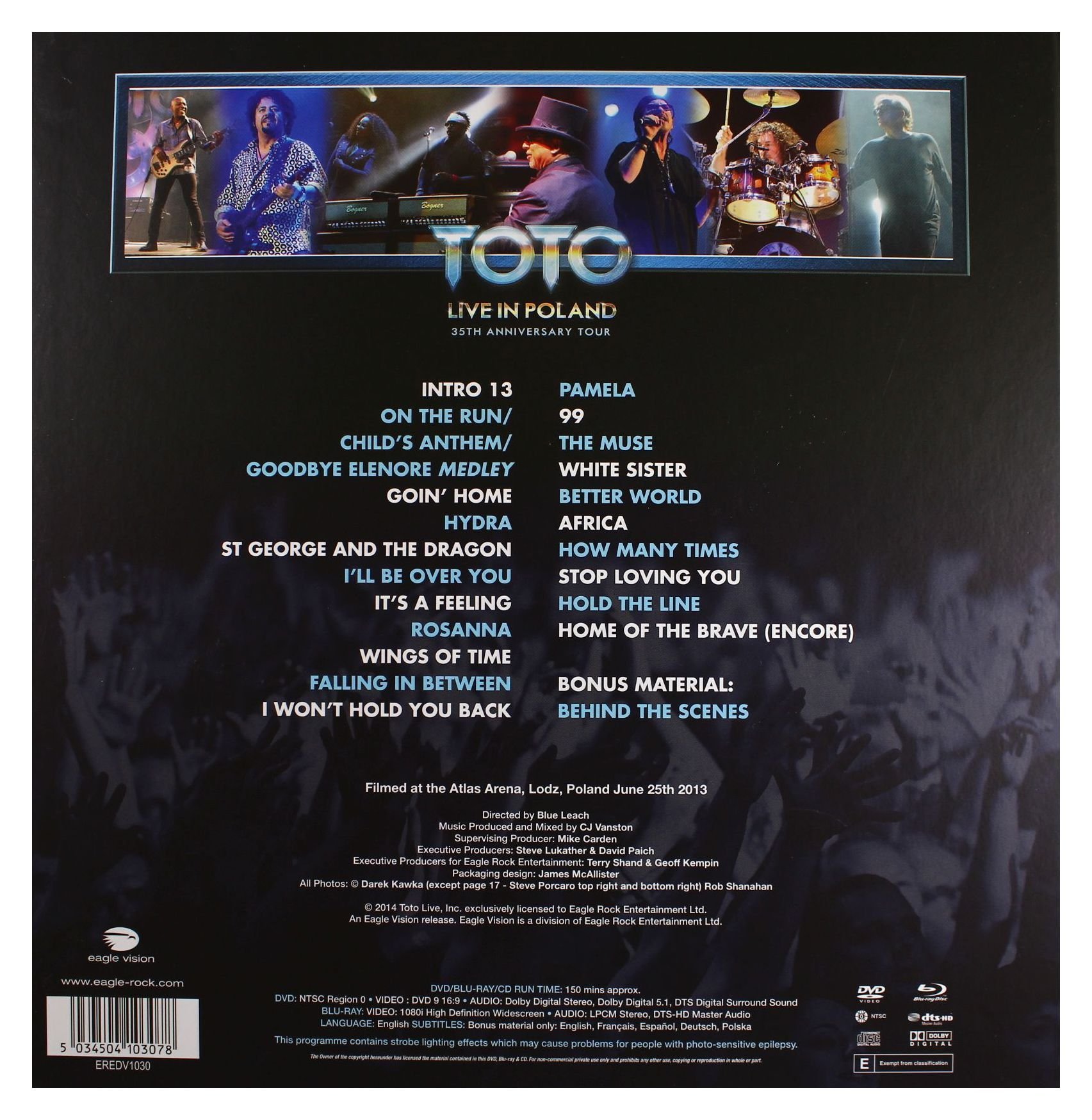 Toto - Live in Poland - 35th anniversary tou (+BLU-RAY+2CD)
