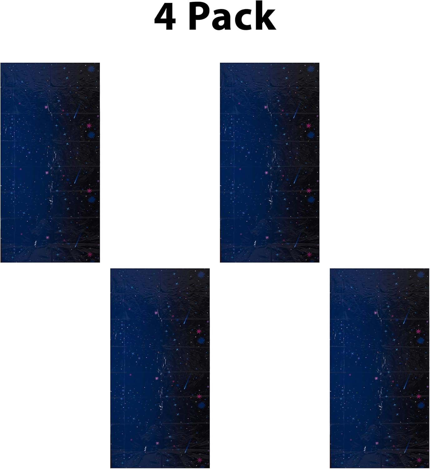 Gеt Sресіаl Prісе Galaxy Stars Tablecloth 54”×108” (4 Pack) Space Decorations Table Cover Ideal for Family Dinners and Special Events