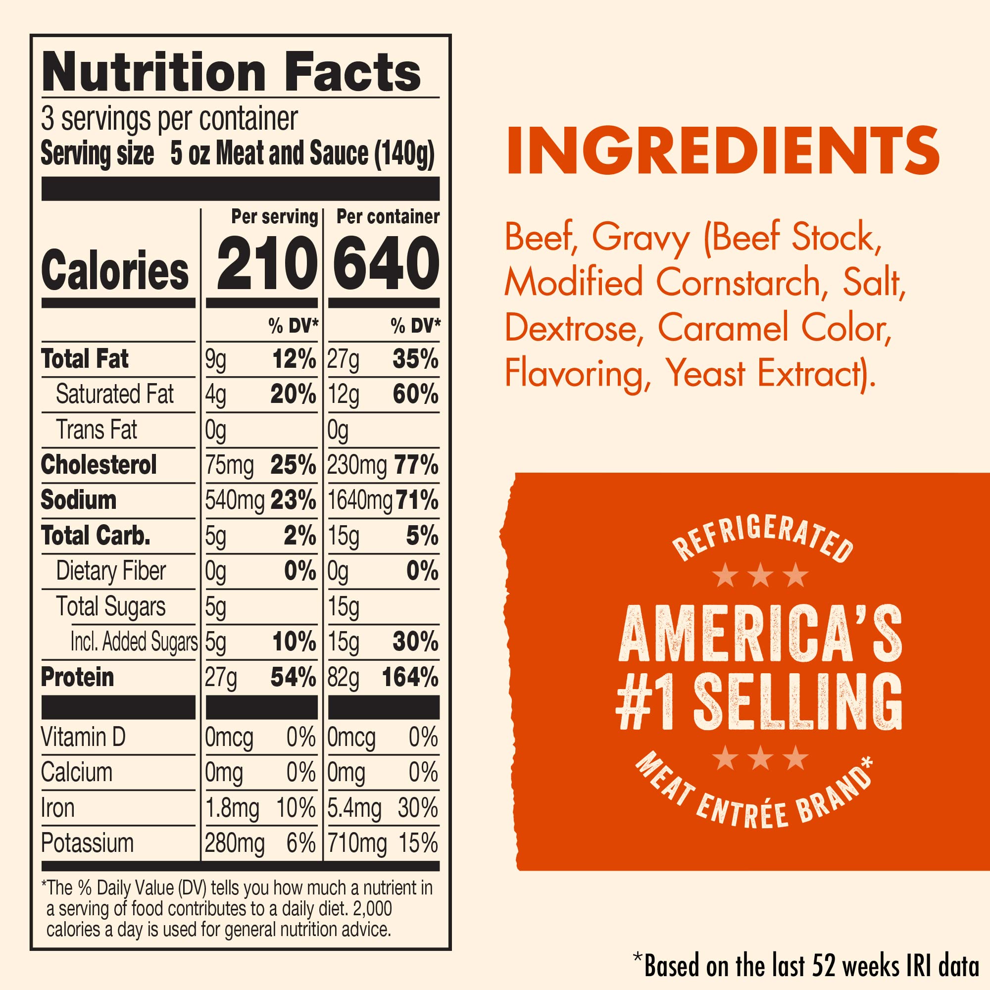 Hormel Square Table Slow Simmered Beef Tips Gravy Refrigerated Entree 15 Oz — view 13