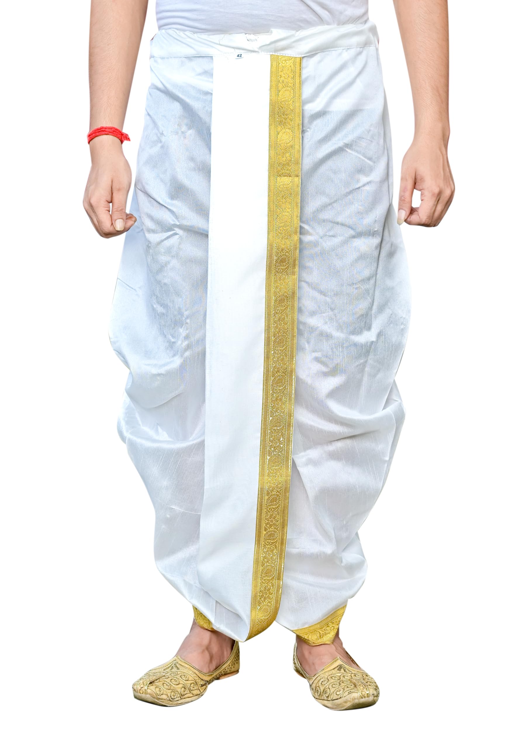 Modern Garments Men Dupion Silk Readymade Dhoti-picture-38