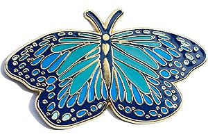Morpho Blue Butterfly Jewelry Pin - Nature Teacher Gift - Quirky Nurse Gift
