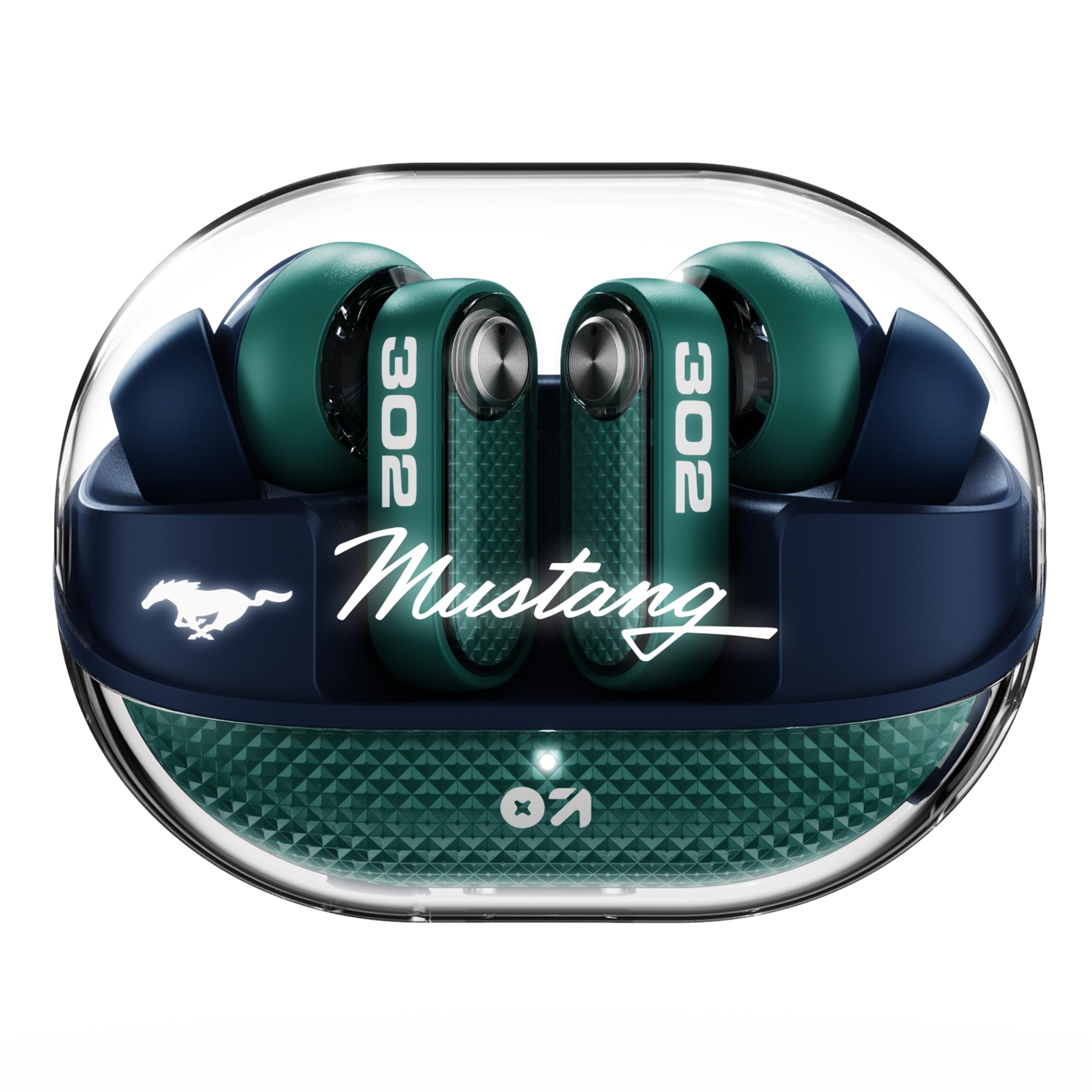 GOBOULT Mustang Sprint in Ear Earbuds with 60H Playtime, Amp App Support, 32dB Active Noise Cancellation, Quad Mic ENC, Dual Device Pairing, 10mm Drivers, BTv 6.0 TWS (Neon Green)