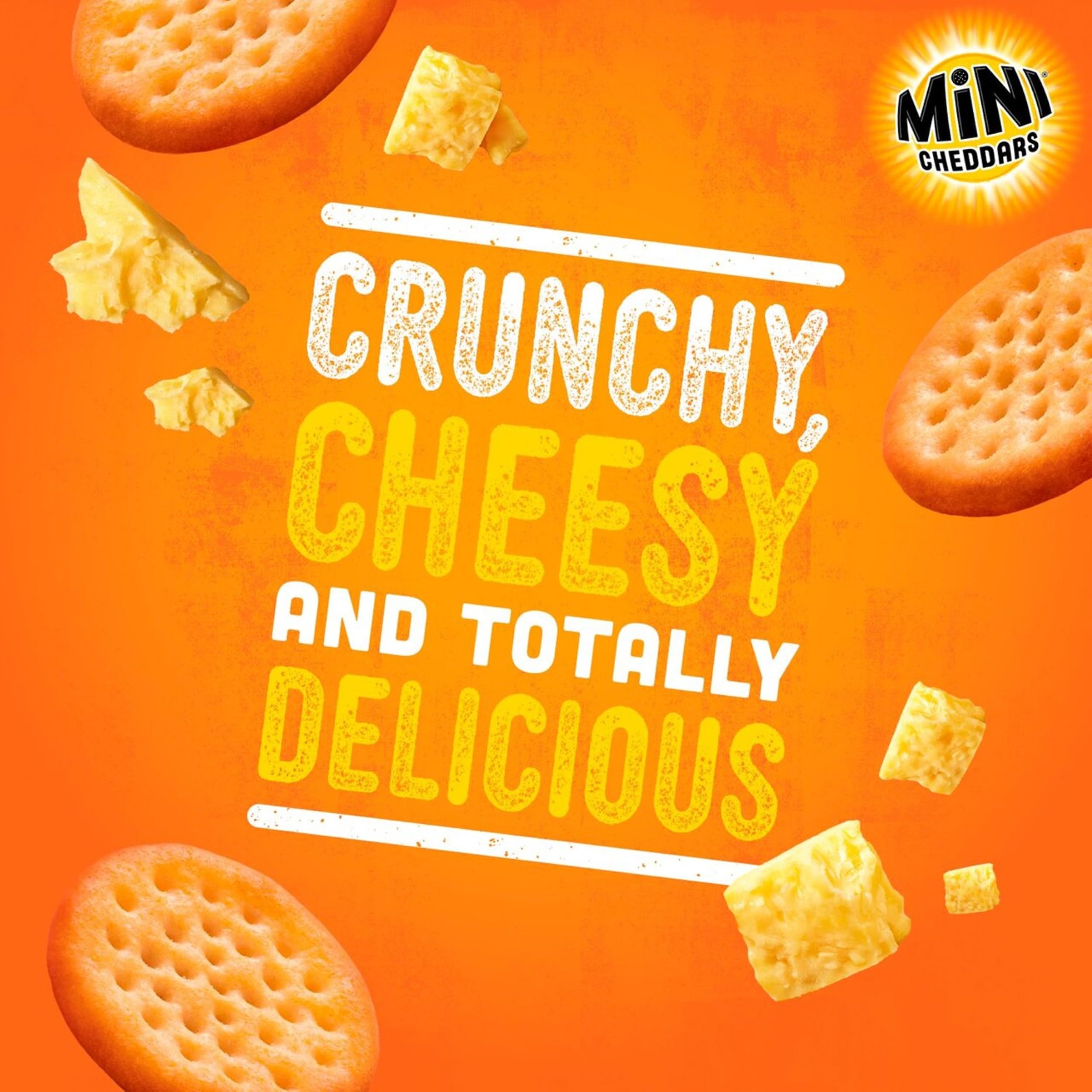 JACOB'S Mini Cheddars Original Crisp Multipack, Baked with Real Cheese, 12 x 23 g Bags Per Pack (Pack of 1) - 5