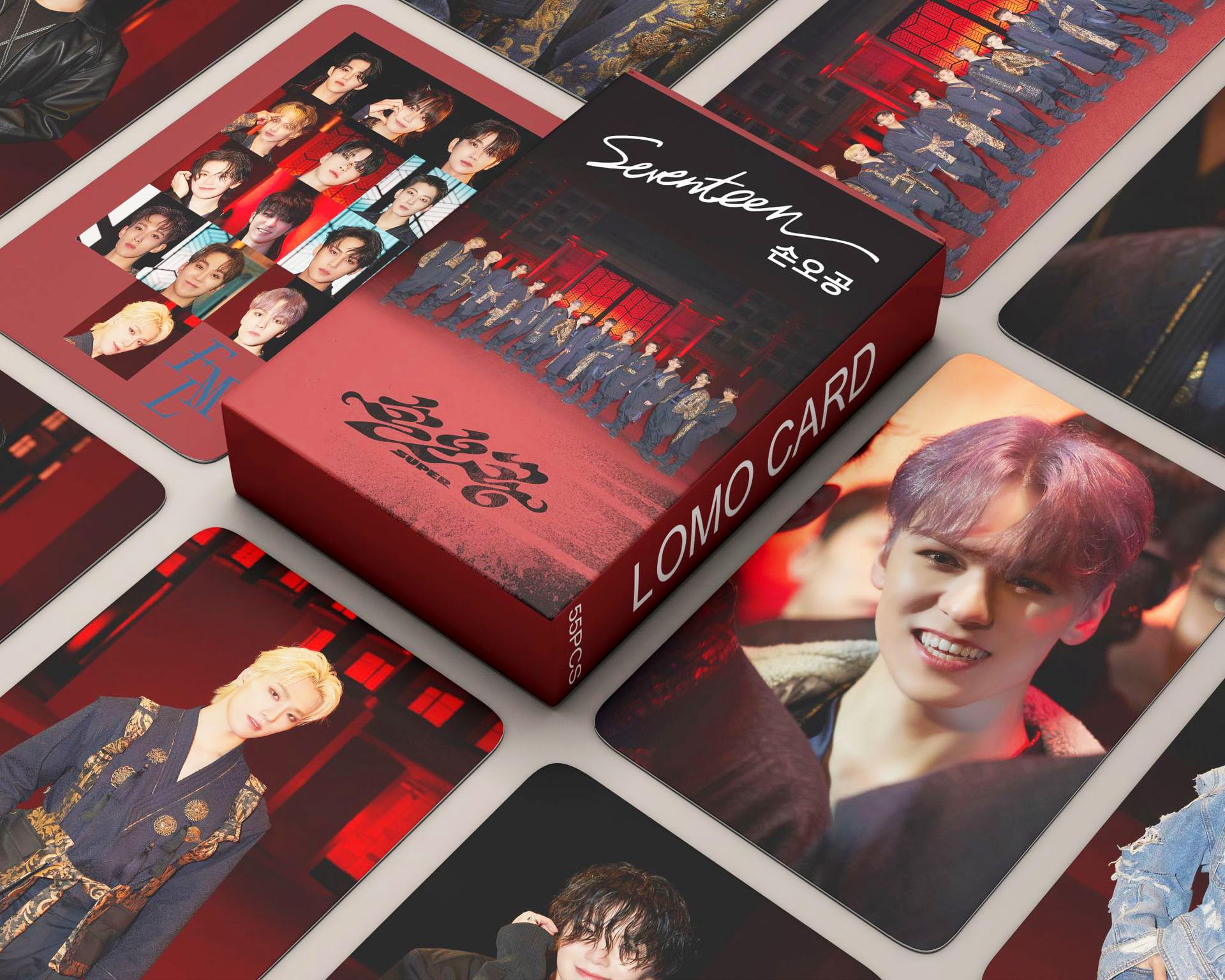 SEVENTEEN SHOPEE kpopmerch 85枚 Funwaretech Seventeen Super Photocards 55Pcs 2023 Sventeen 10th