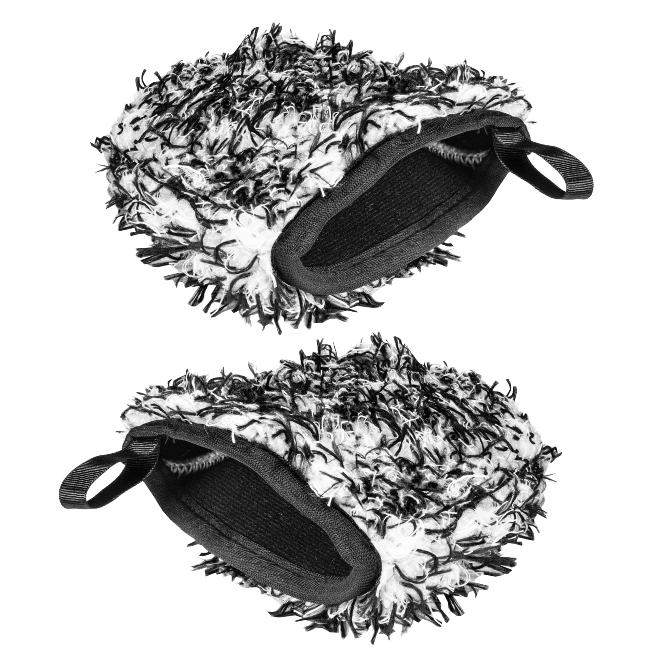 Mammoth Fluffmeister Mini Microfibre Wash Mitt For Car Wheels | Wheel Mitt or for car washing other small areas of | Detailing finger mitt. (2 Pack) Washmitt