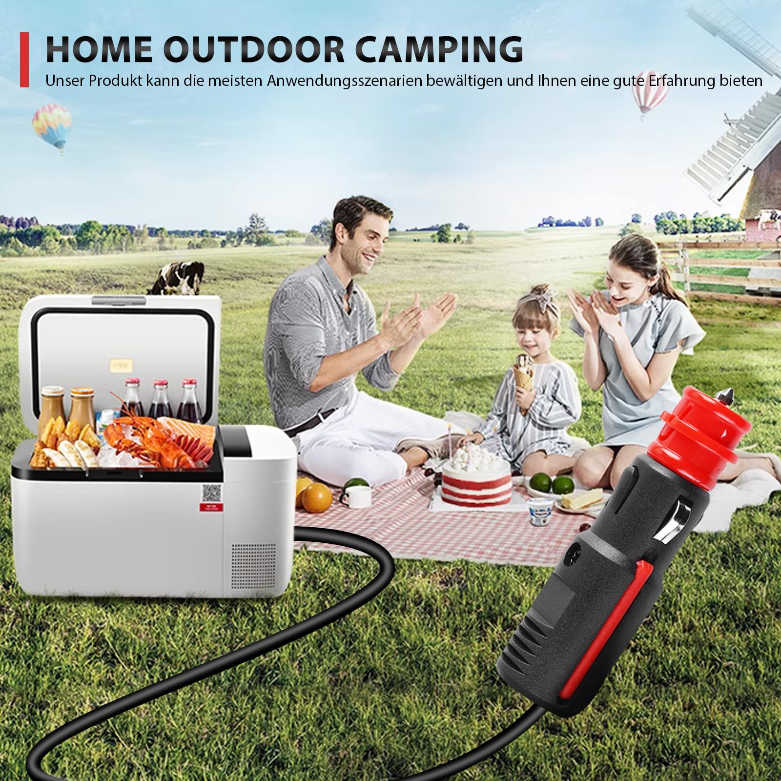 Netzadapter passend für Kärcher, Campingaz, Dometic Waeco, Mobicool