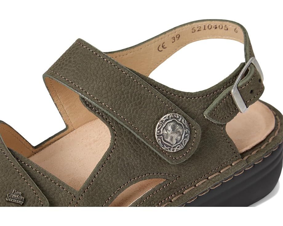 Finn Comfort Barbuda Olive Streetnubuk - Right View